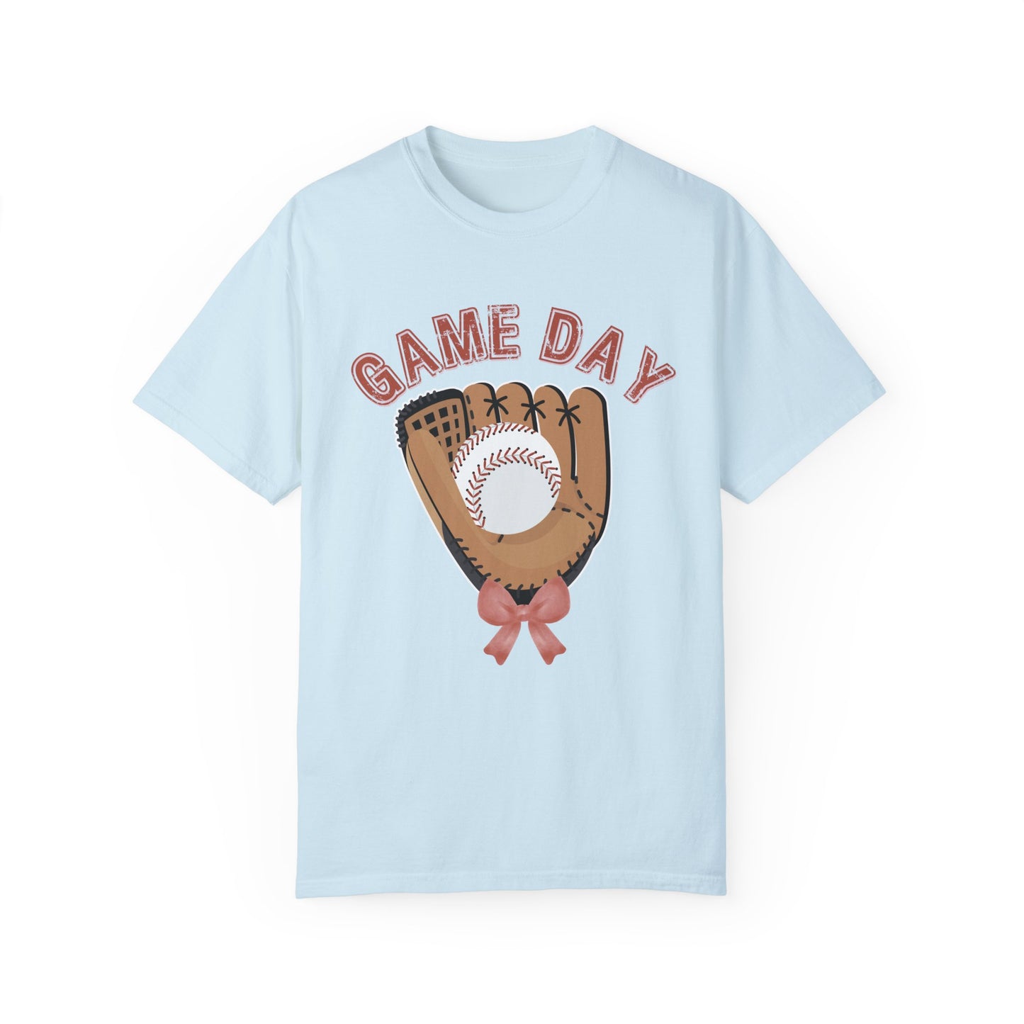 Game Day Glove Baseball Bow T-Shirt