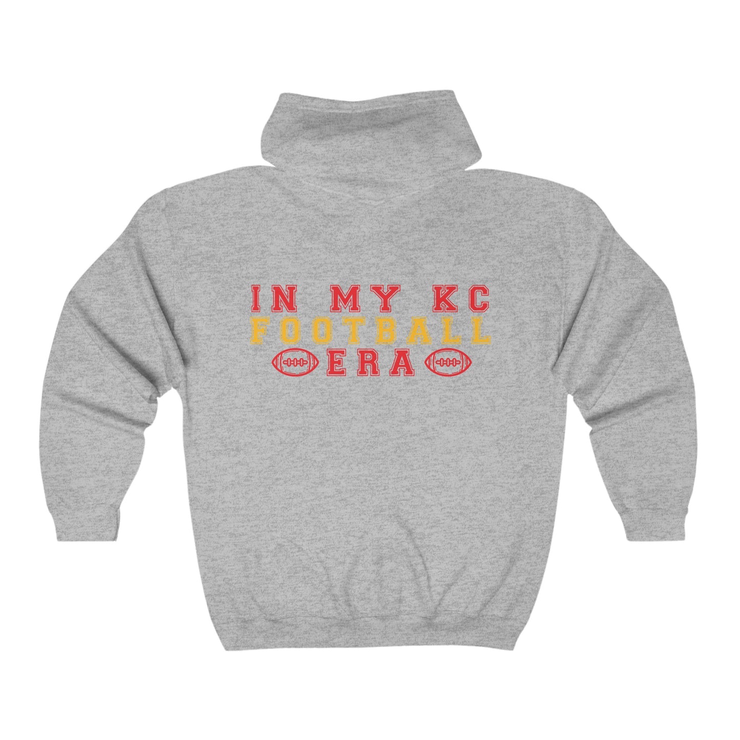 Adult In My KC Football Era Full Zip Hooded Sweatshirt