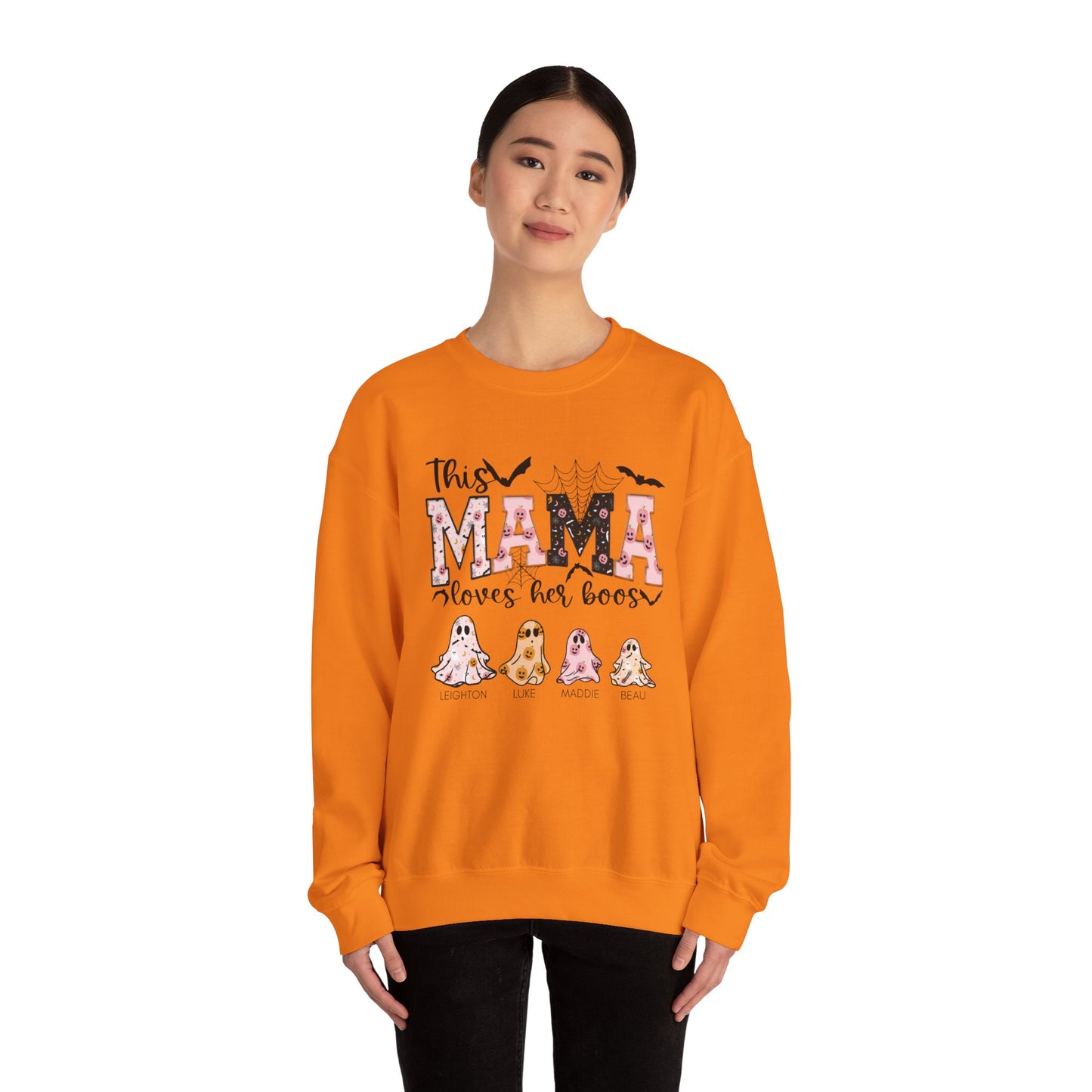 Custom Mama Loves her Boos Sweatshirt