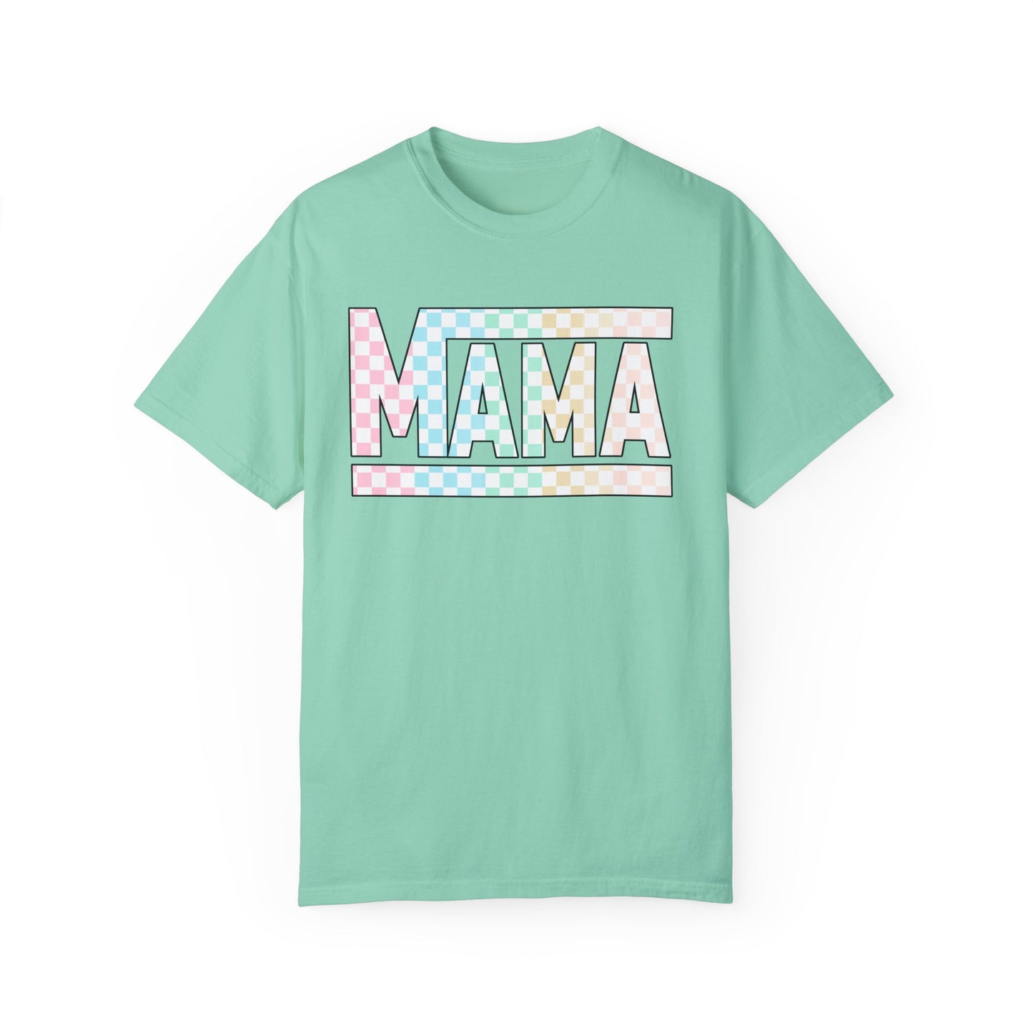Mama Colored Checkered T-shirt
