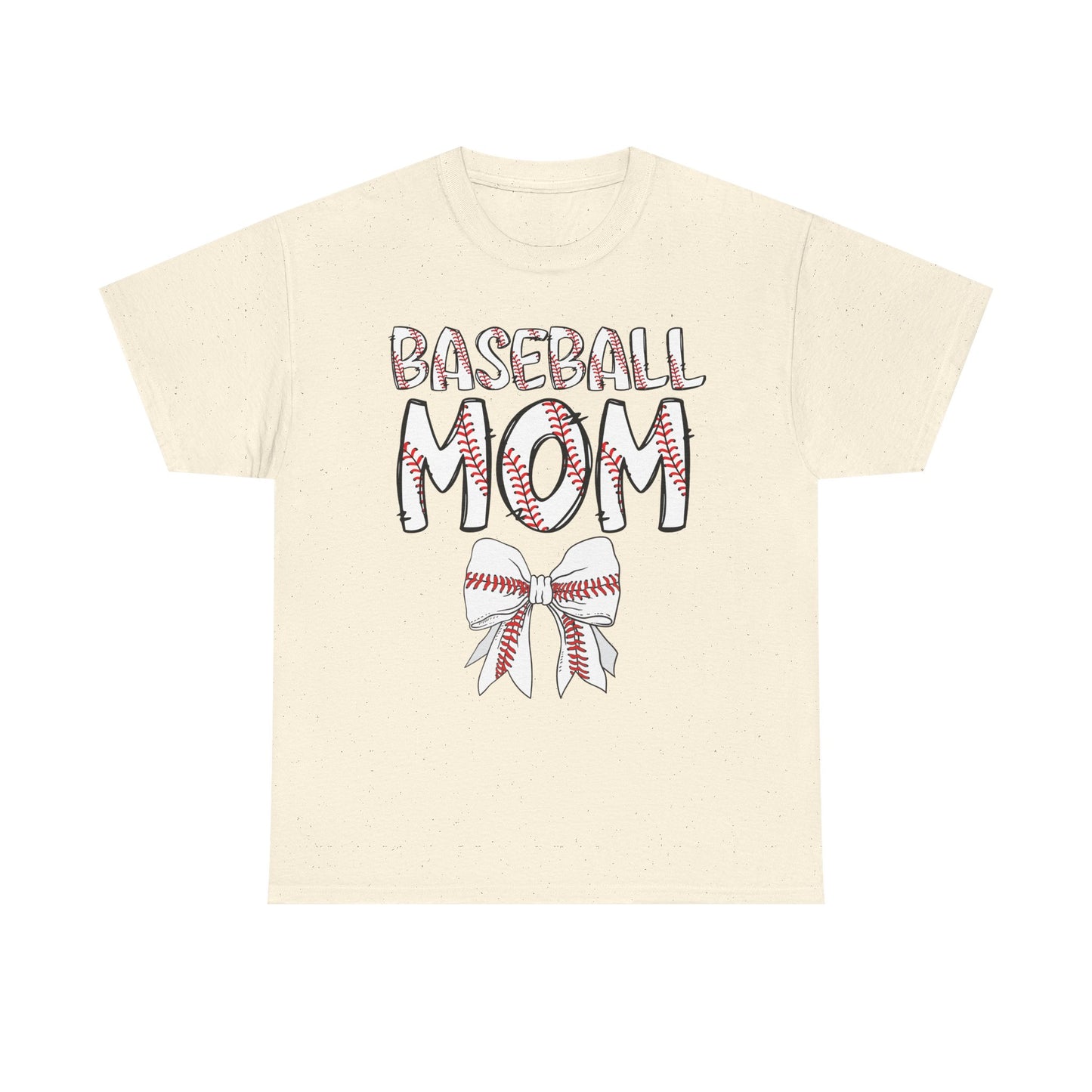 Baseball Mom Coquette Bow T-Shirt