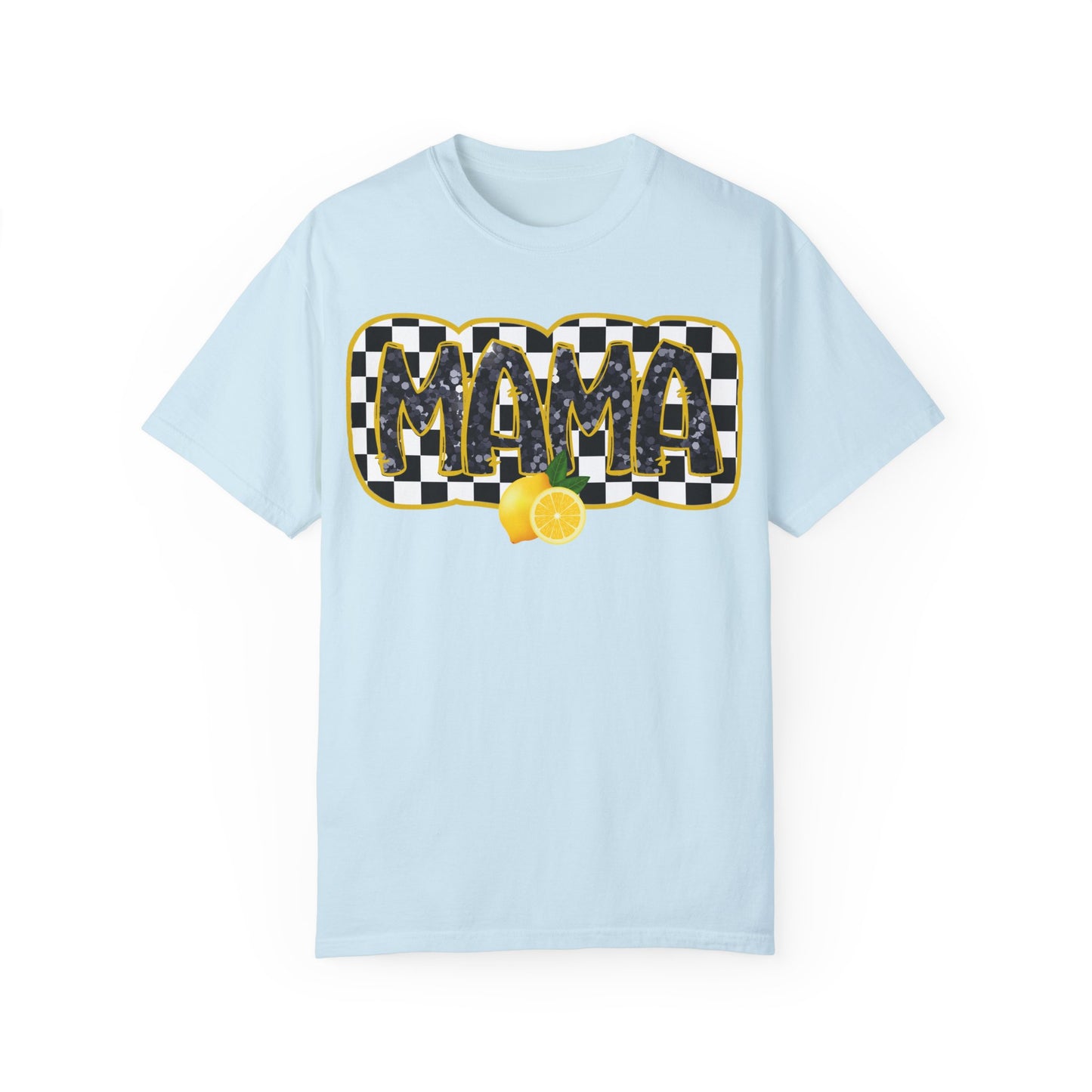 Checkered Lemon Mama T-Shirt, Gift for Mom