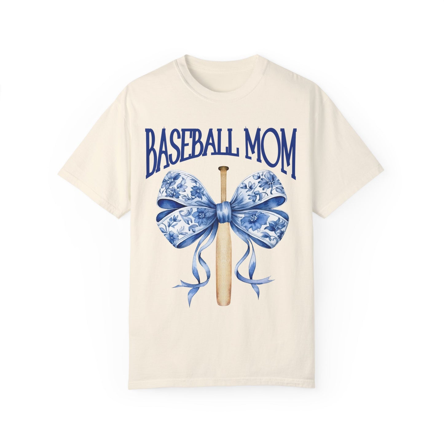 Toile Baseball Bat Mom Bow T-Shirt