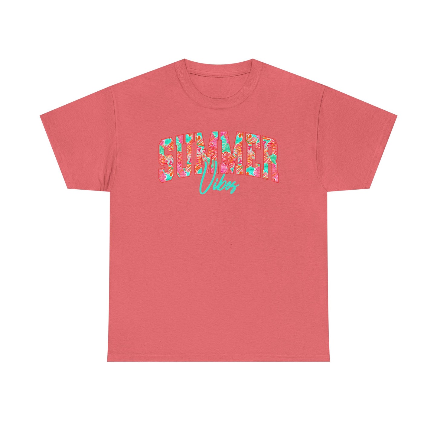 Floral Summer Vibes T-Shirt, Gildan Summer Tshirt