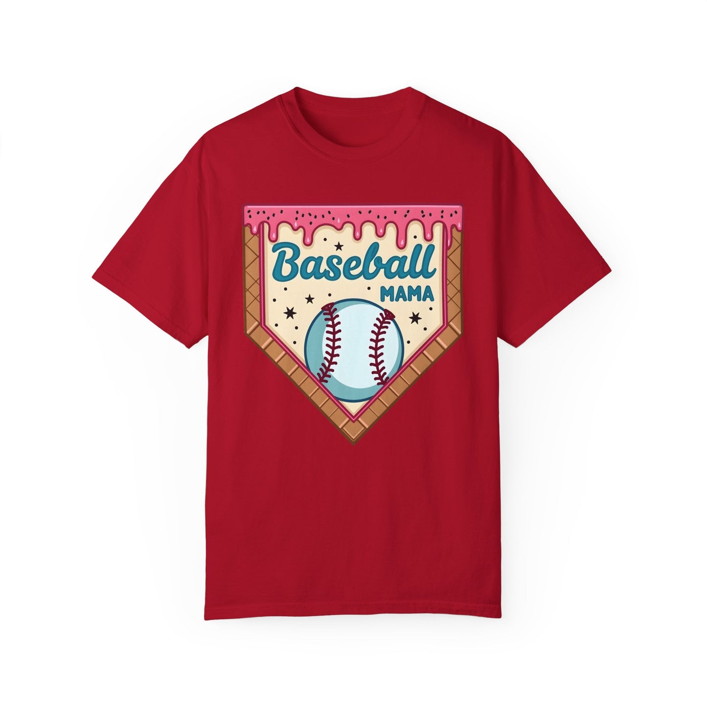 Drippy Ice Cream Cone Baseball Mama T-Shirt