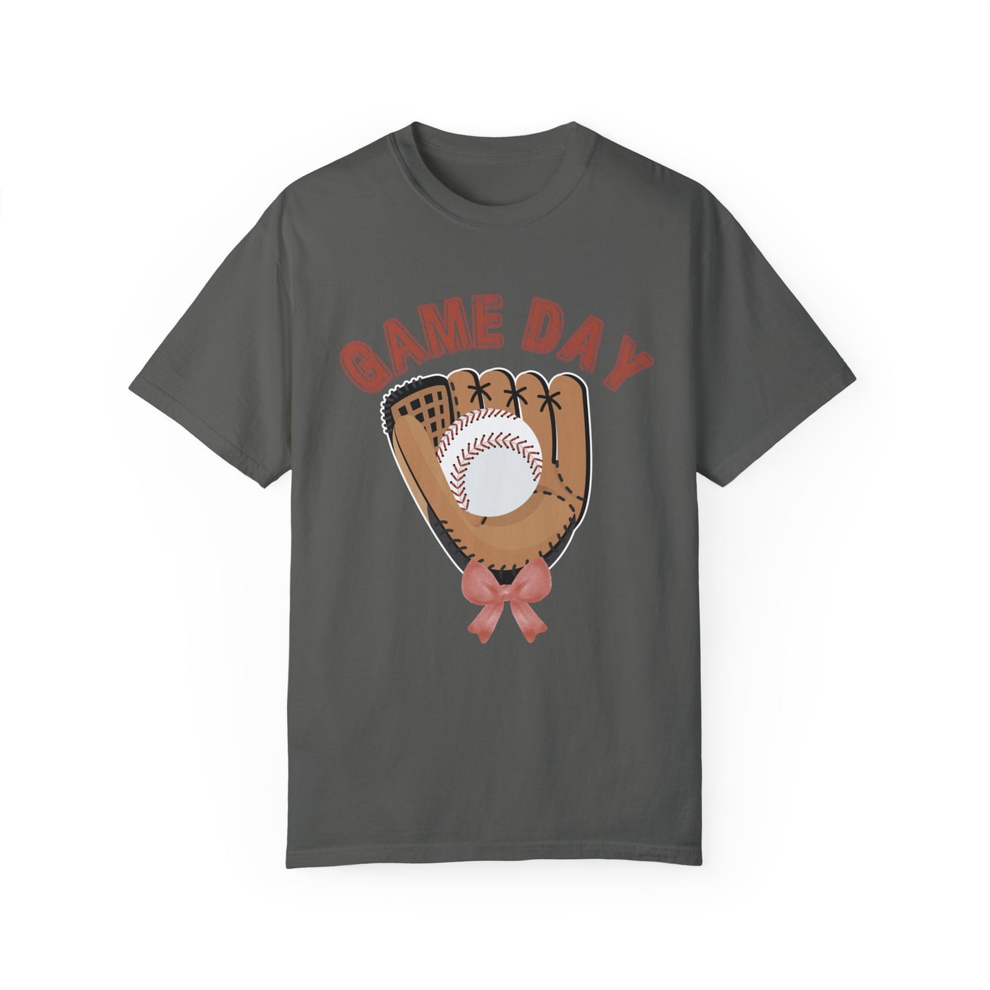 Game Day Glove Baseball Bow T-Shirt
