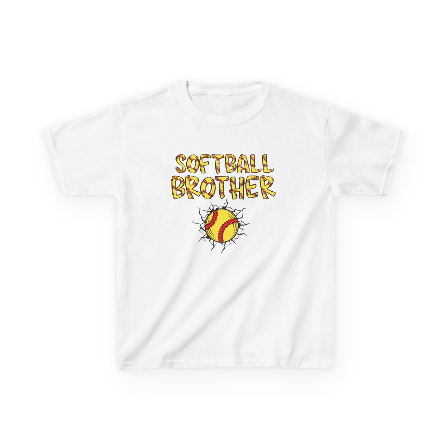 Little Brother Softball Fan Tee