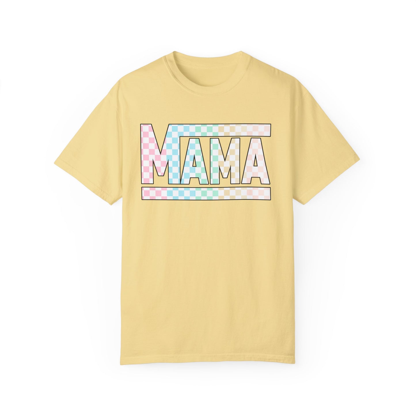 Mama Colored Checkered T-shirt