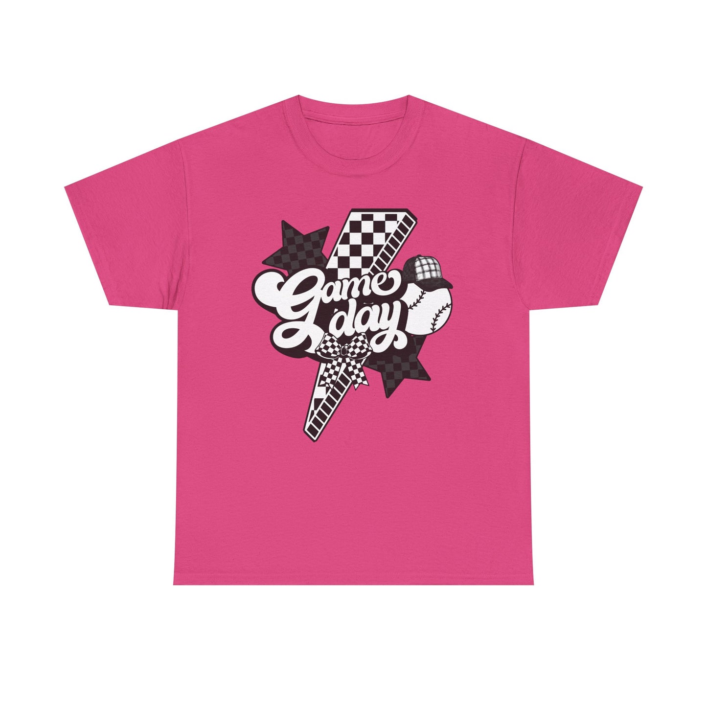 Game Day Checkered Baseball T-Shirt