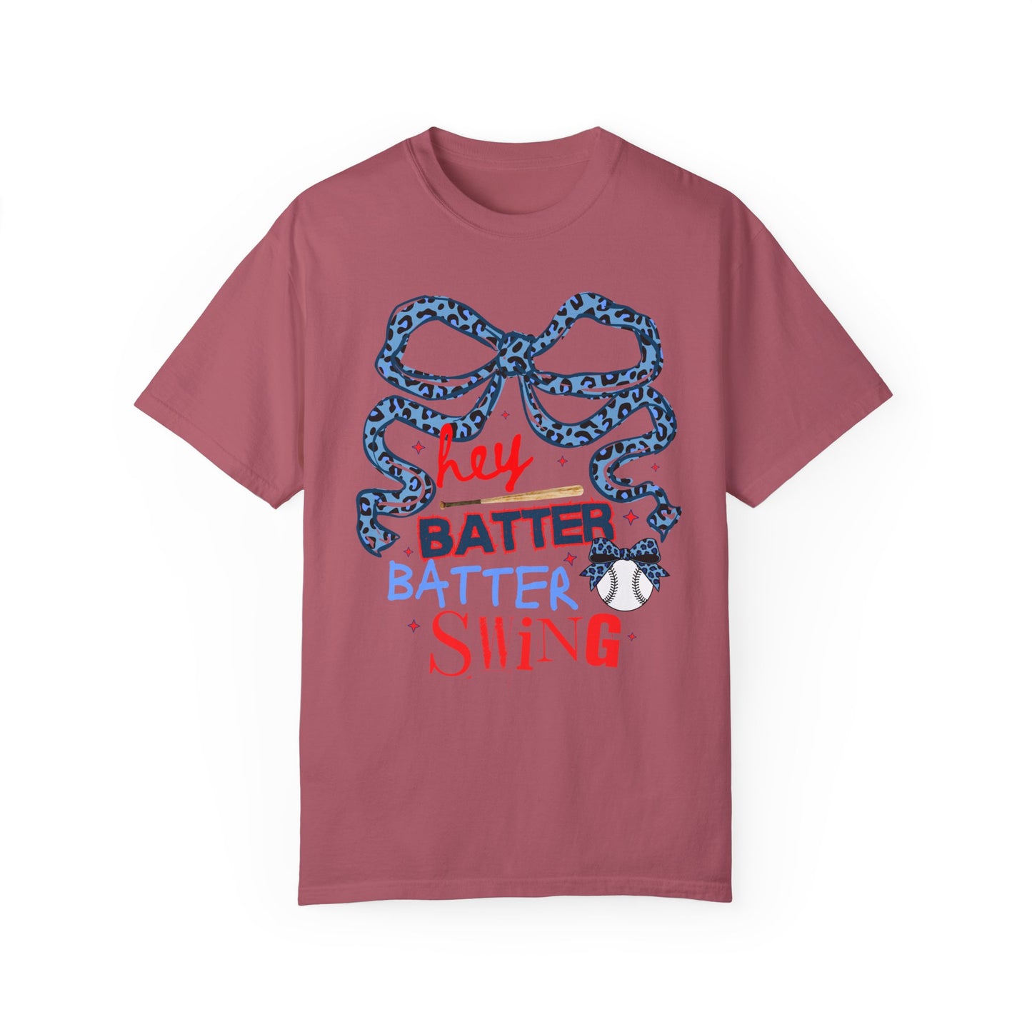Coquette Hey Batter Baseball Letter T-Shirt