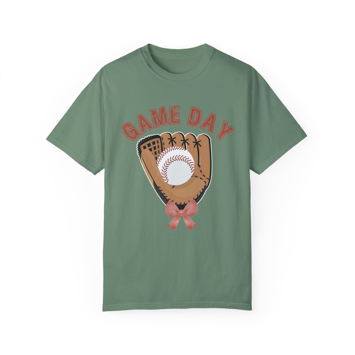 Game Day Glove Baseball Bow T-Shirt