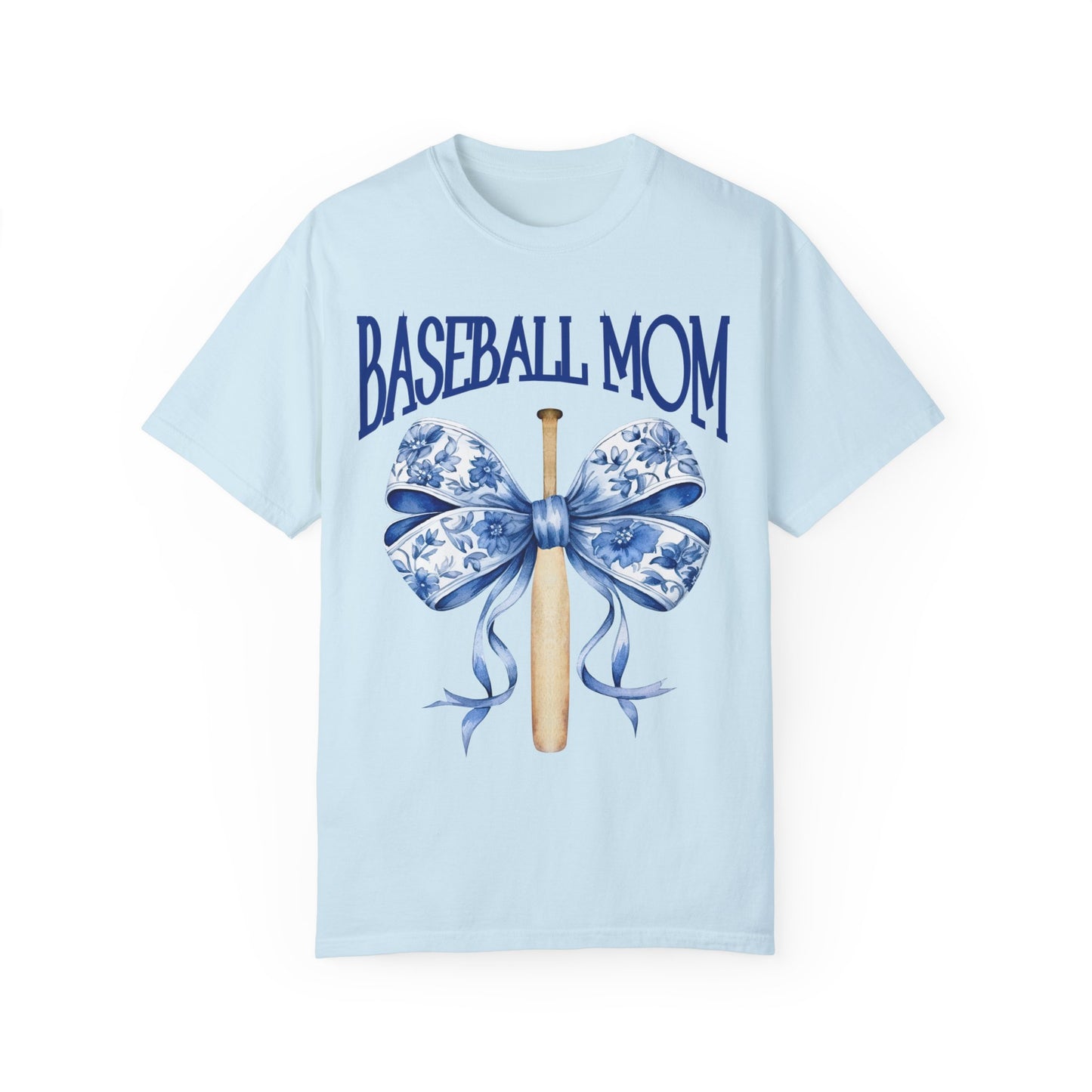 Toile Baseball Bat Mom Bow T-Shirt