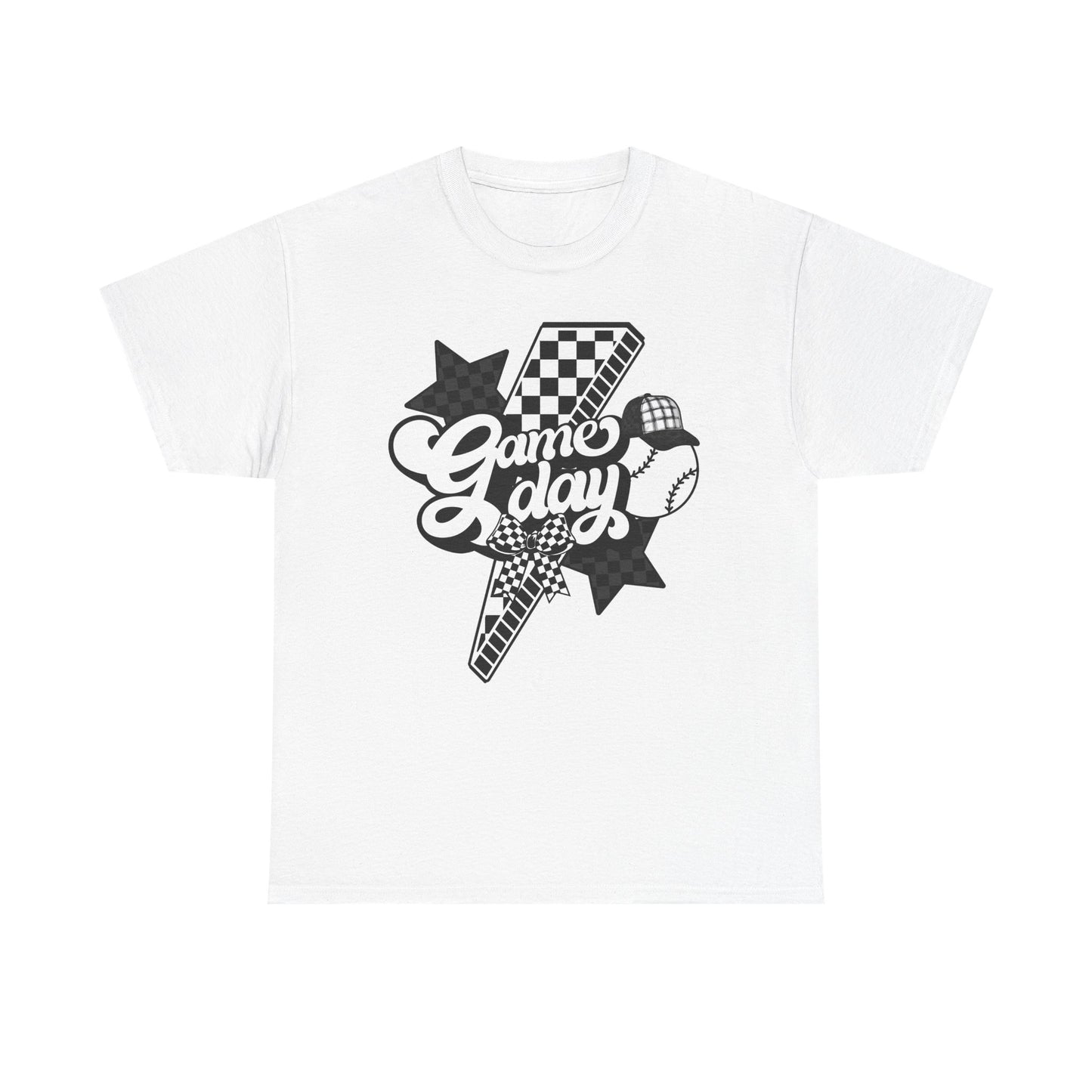 Game Day Checkered Baseball T-Shirt