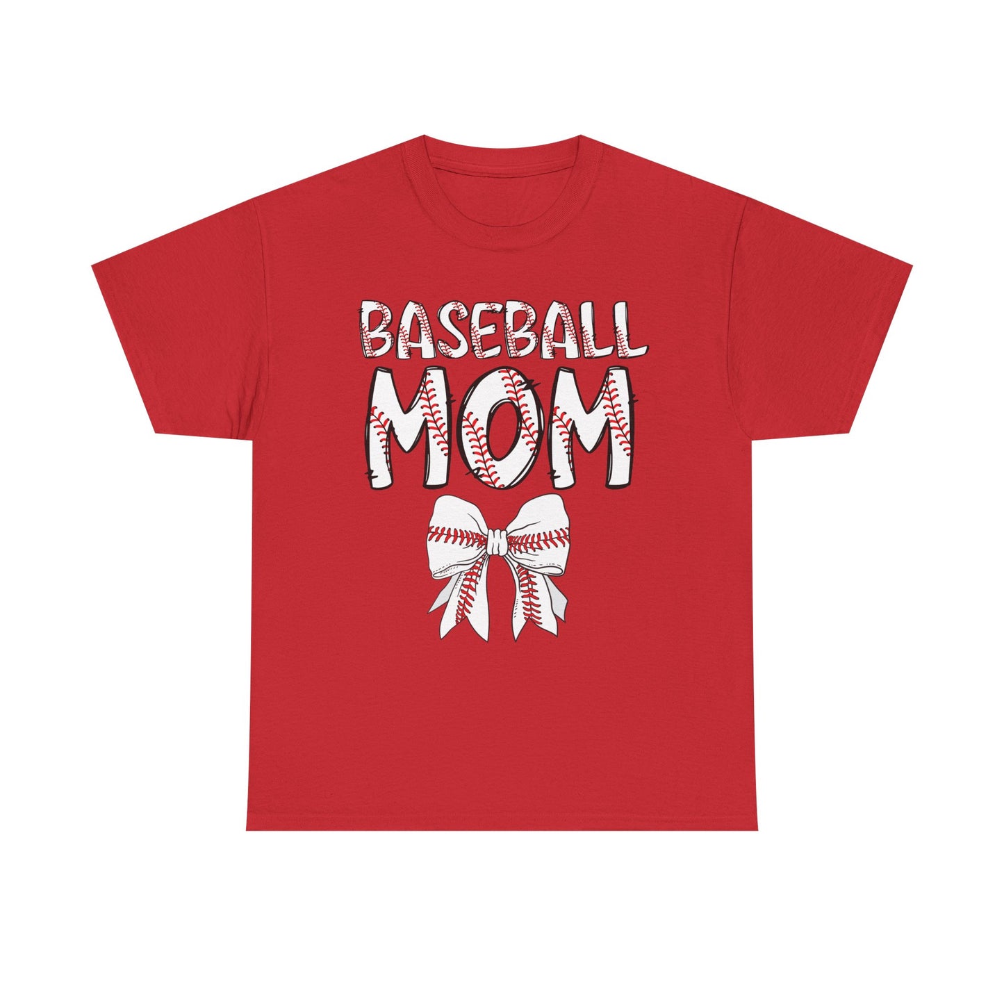 Baseball Mom Coquette Bow T-Shirt