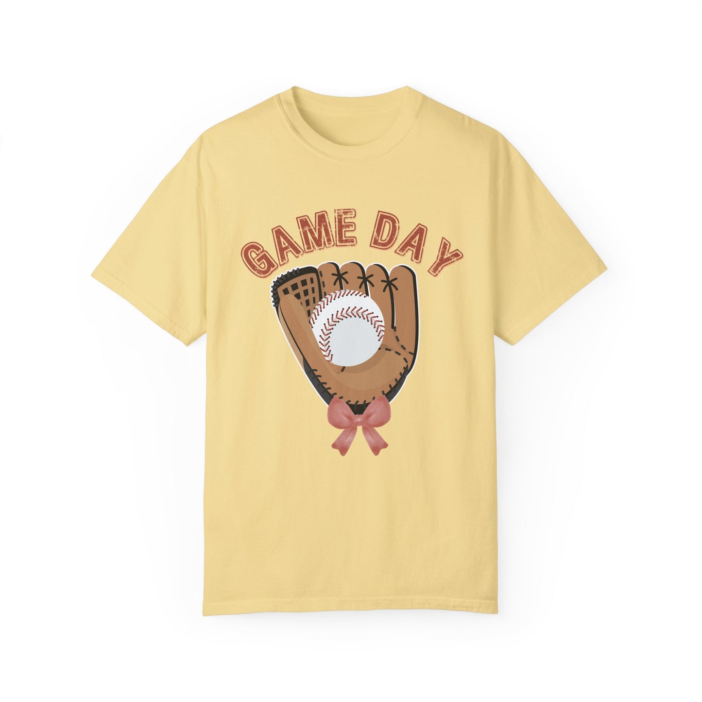 Game Day Glove Baseball Bow T-Shirt