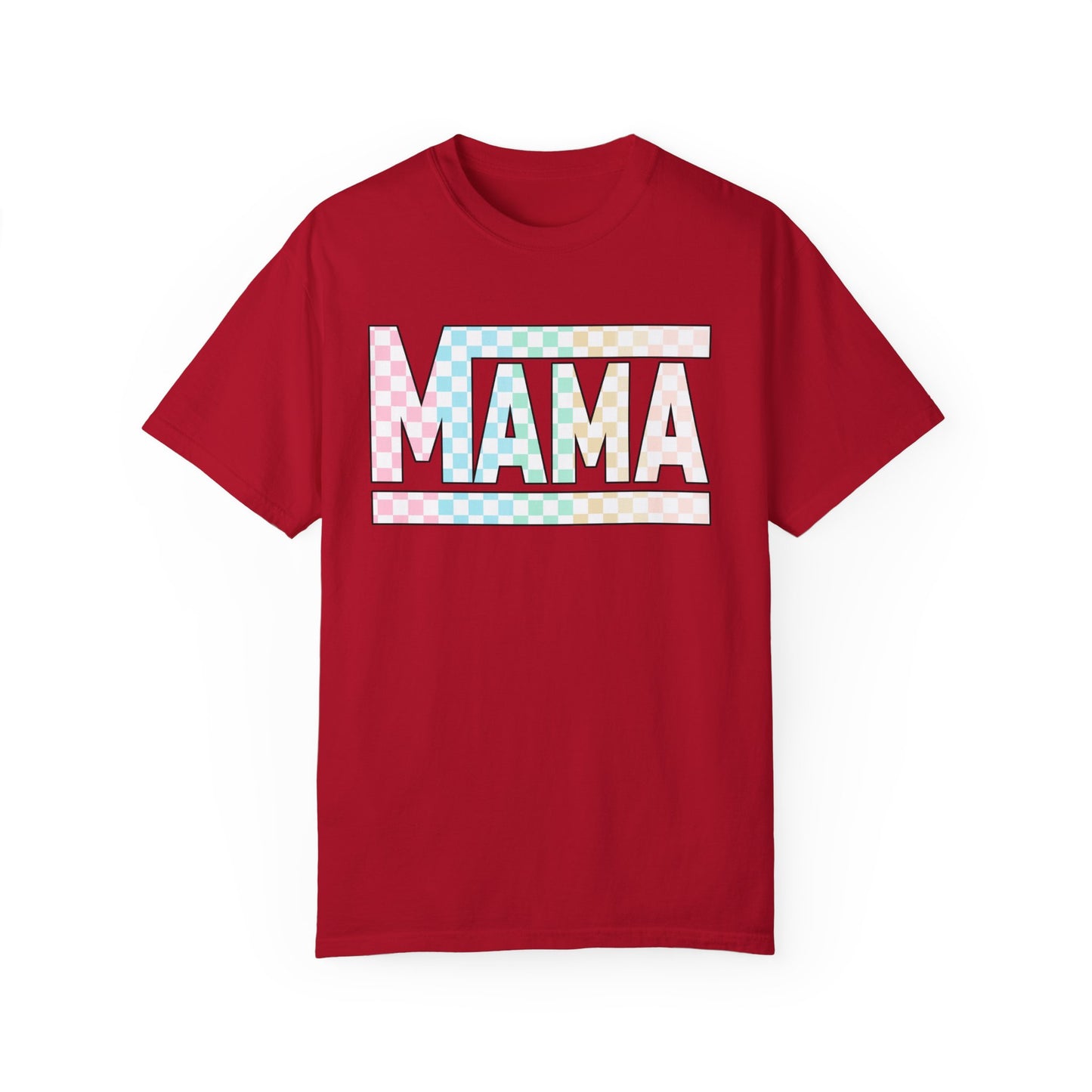 Mama Colored Checkered T-shirt