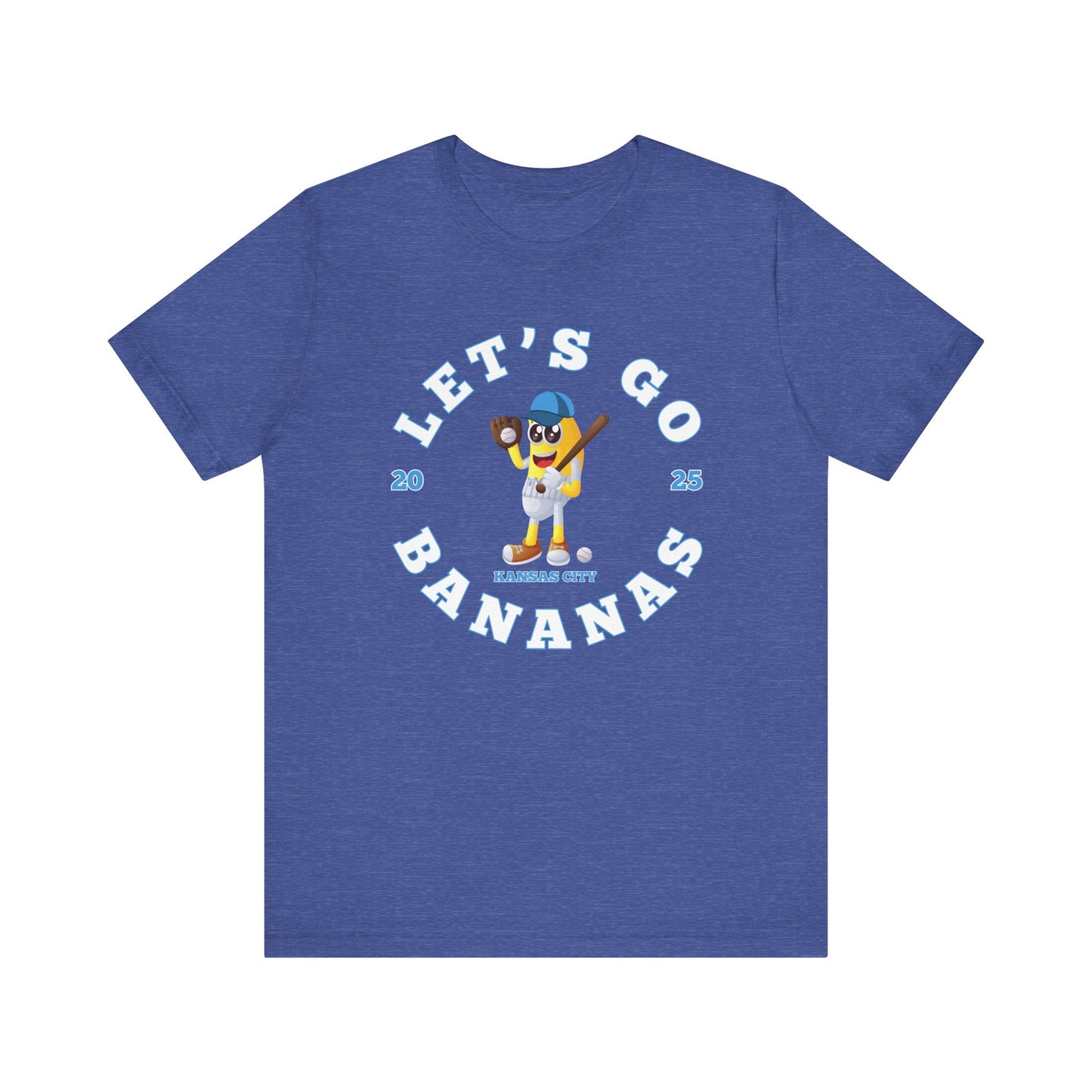 Adult 2025 Let's Go Bananas Kansas City Baseball T-shirt