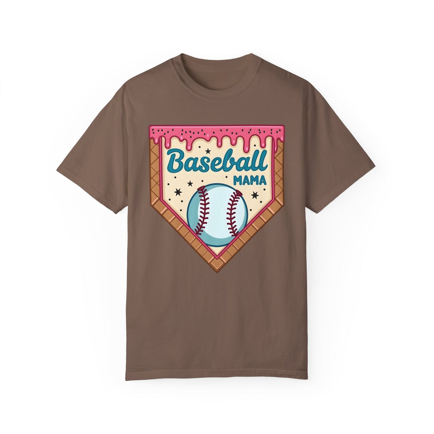 Drippy Ice Cream Cone Baseball Mama T-Shirt