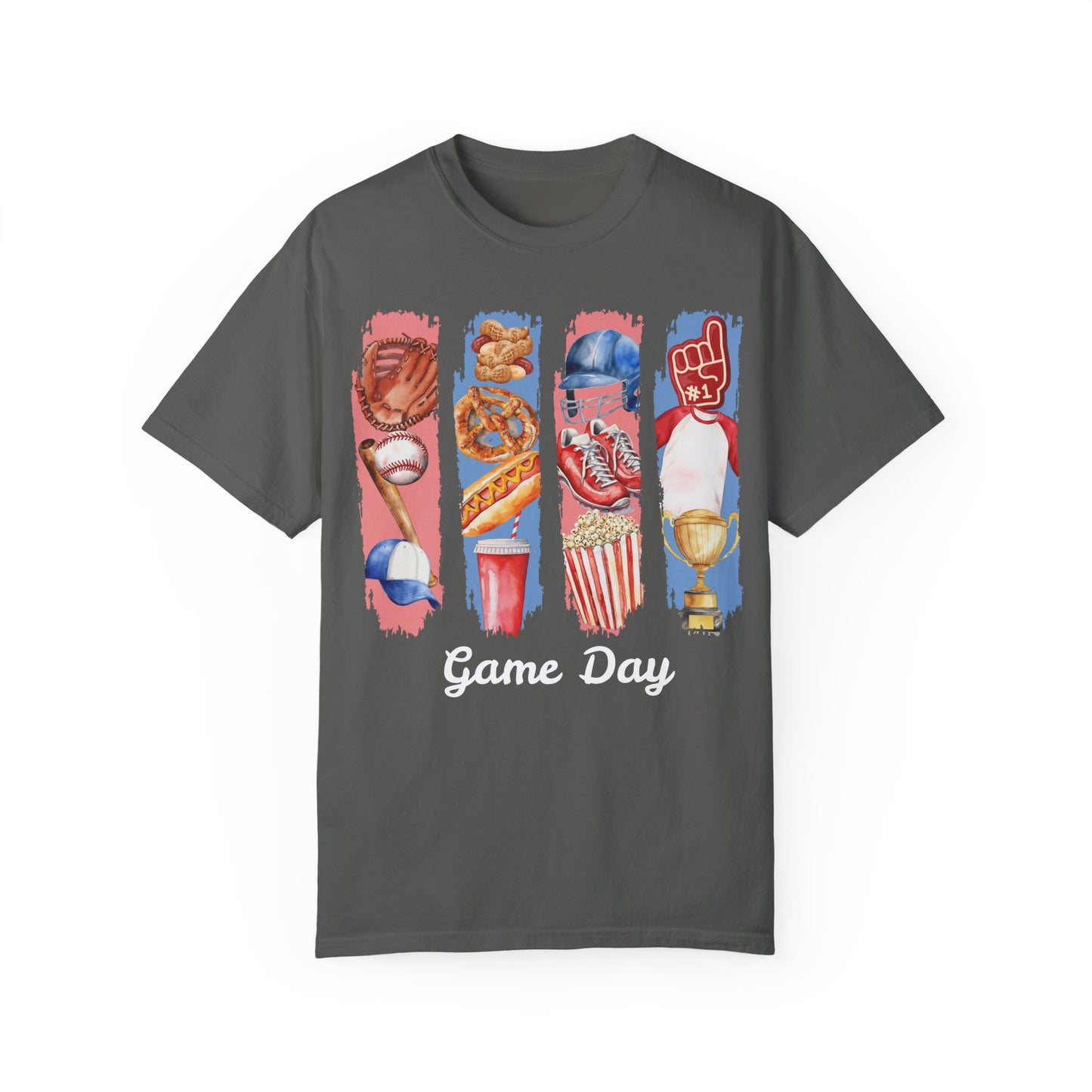 Watercolor Baseball Game Day T-Shirt