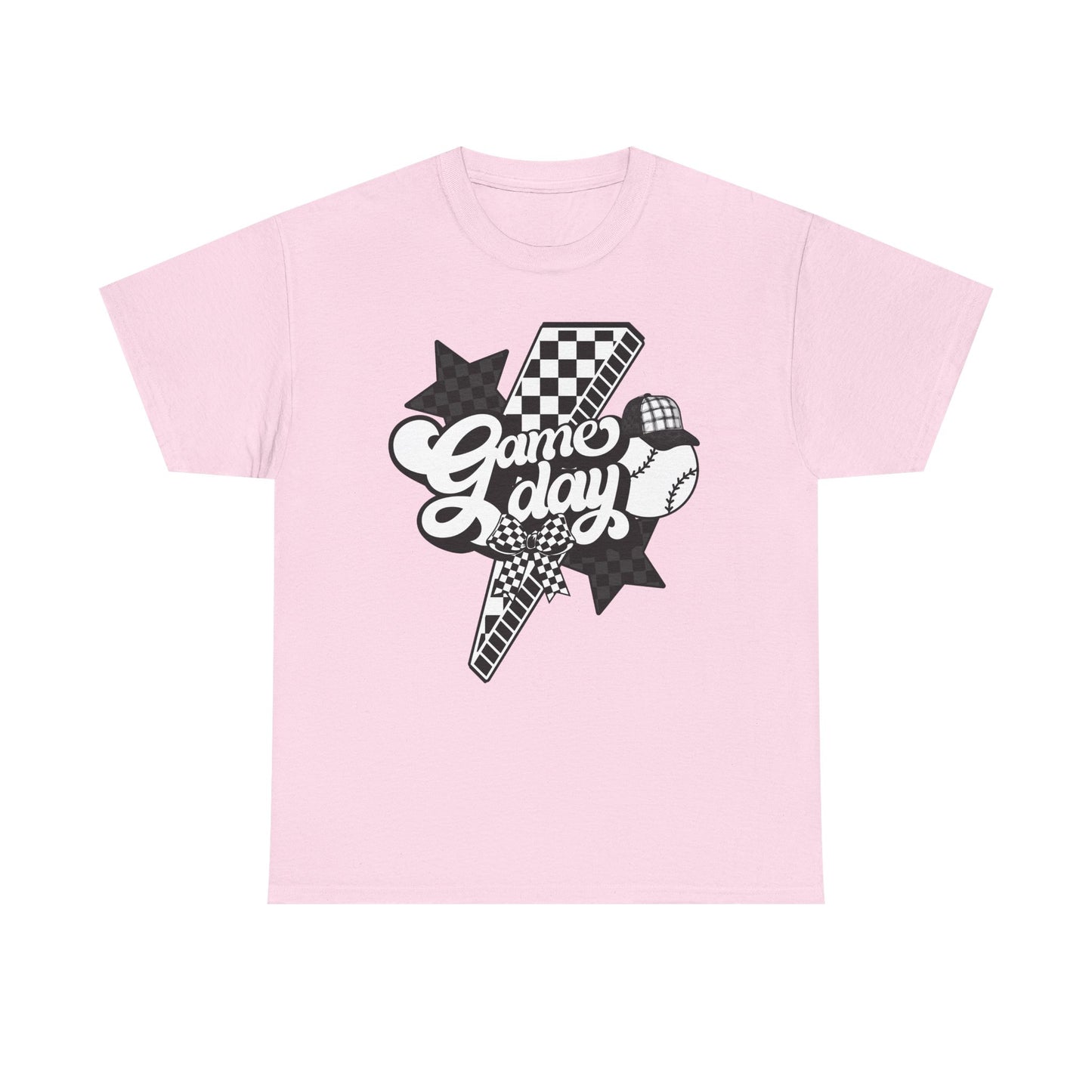 Game Day Checkered Baseball T-Shirt
