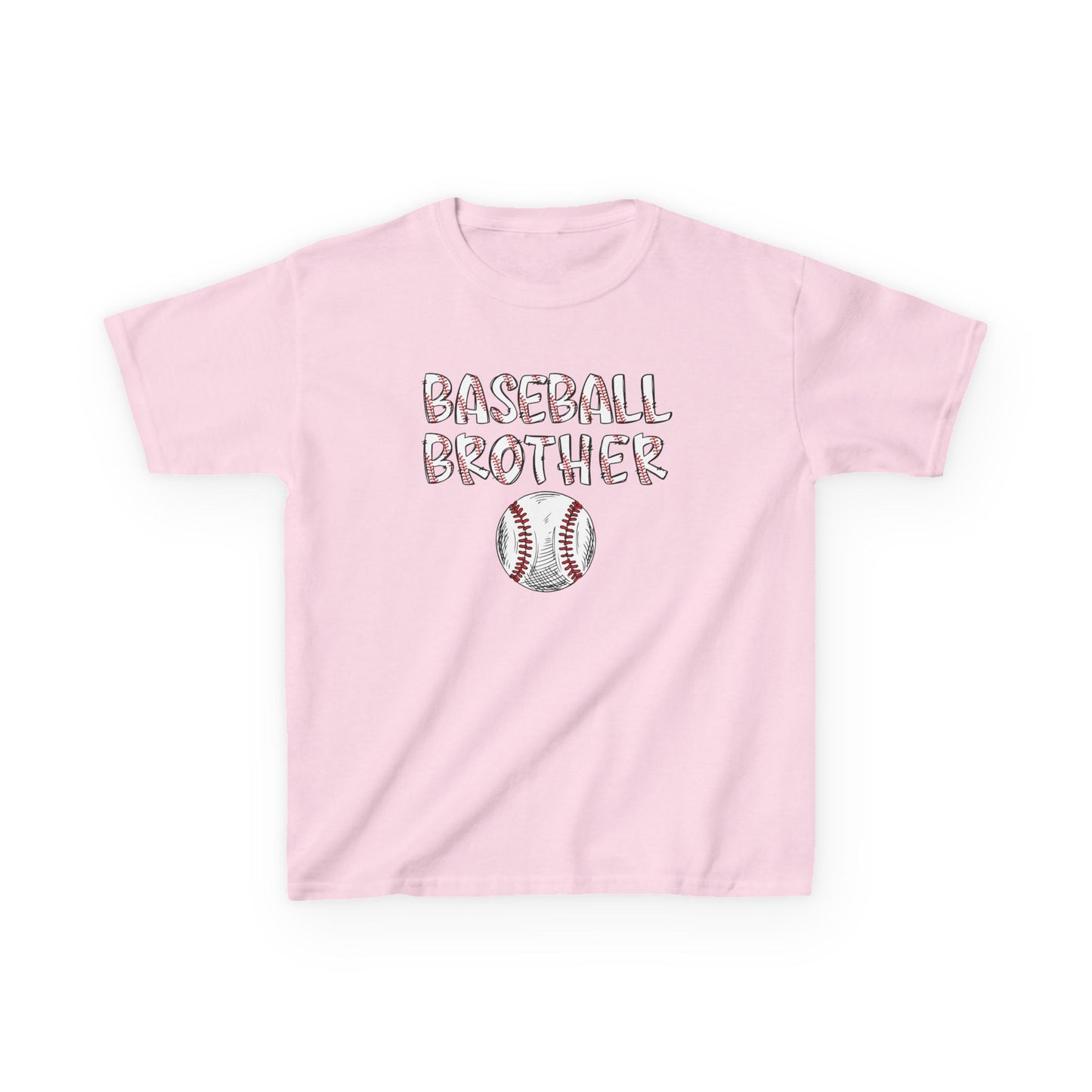 Kids Little Brother Baseball Fan Tee