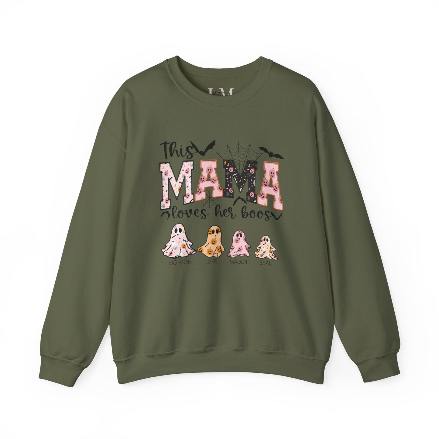 Custom Mama Loves her Boos Sweatshirt