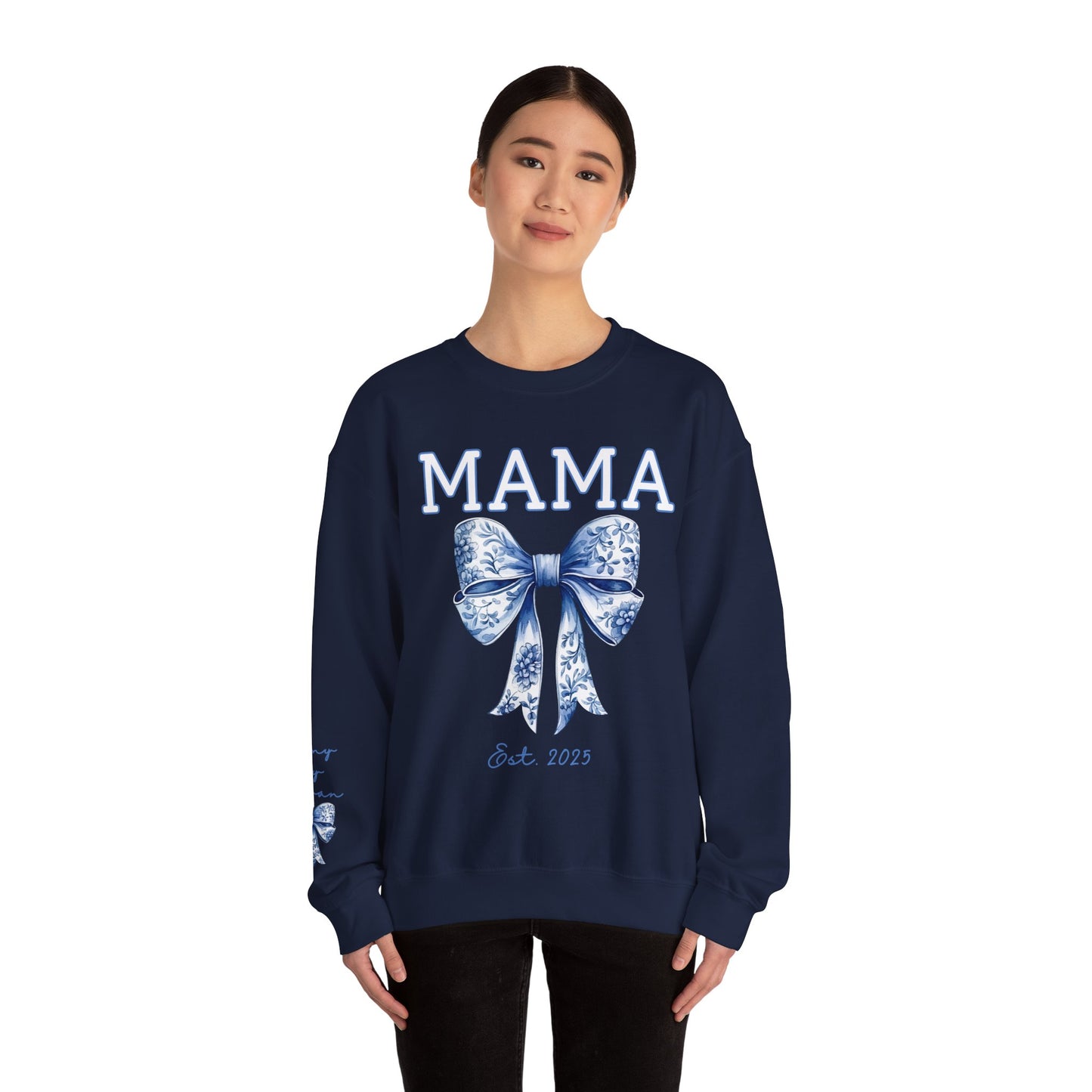 Personalized Toile Coquette Mama Sweatshirt