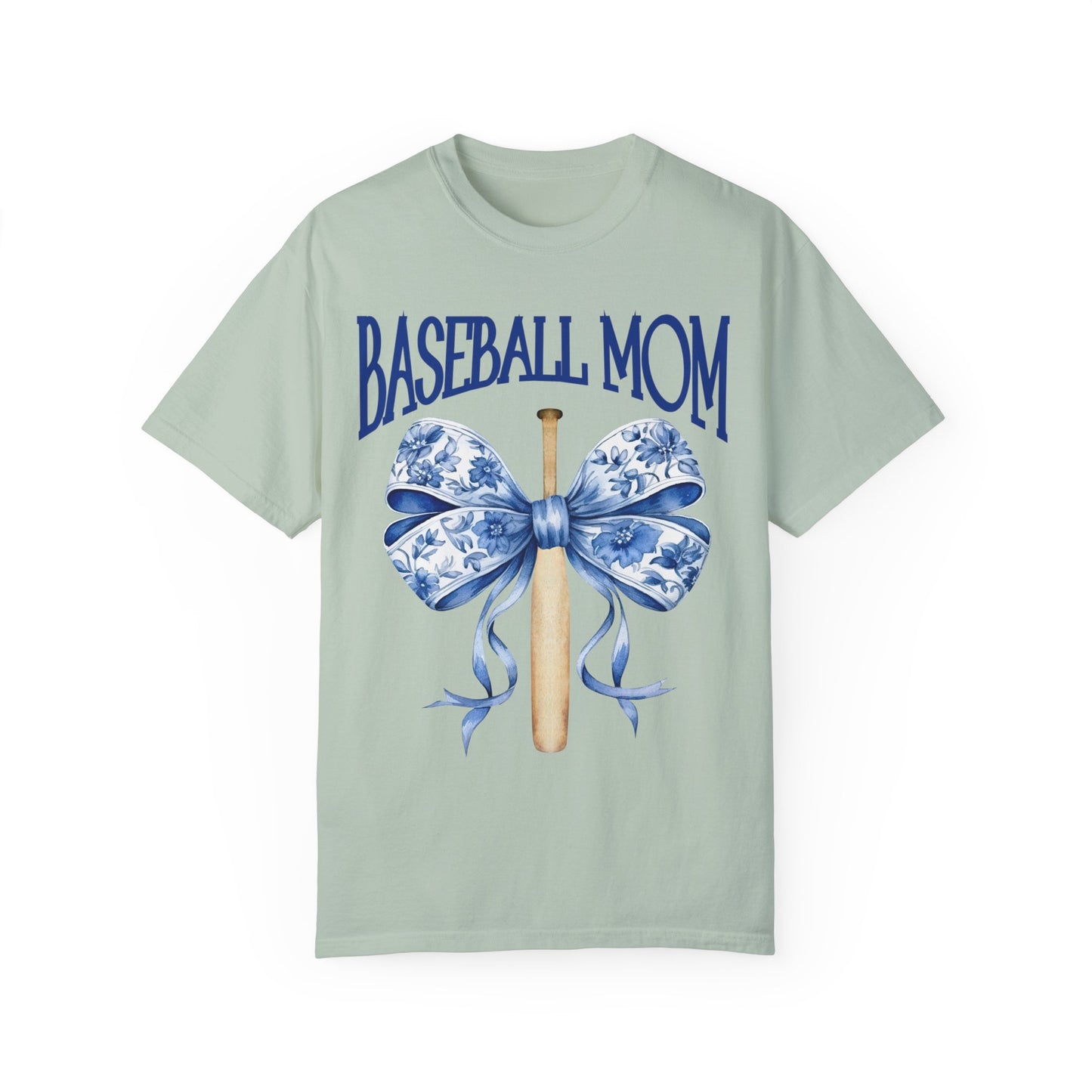 Toile Baseball Bat Mom Bow T-Shirt