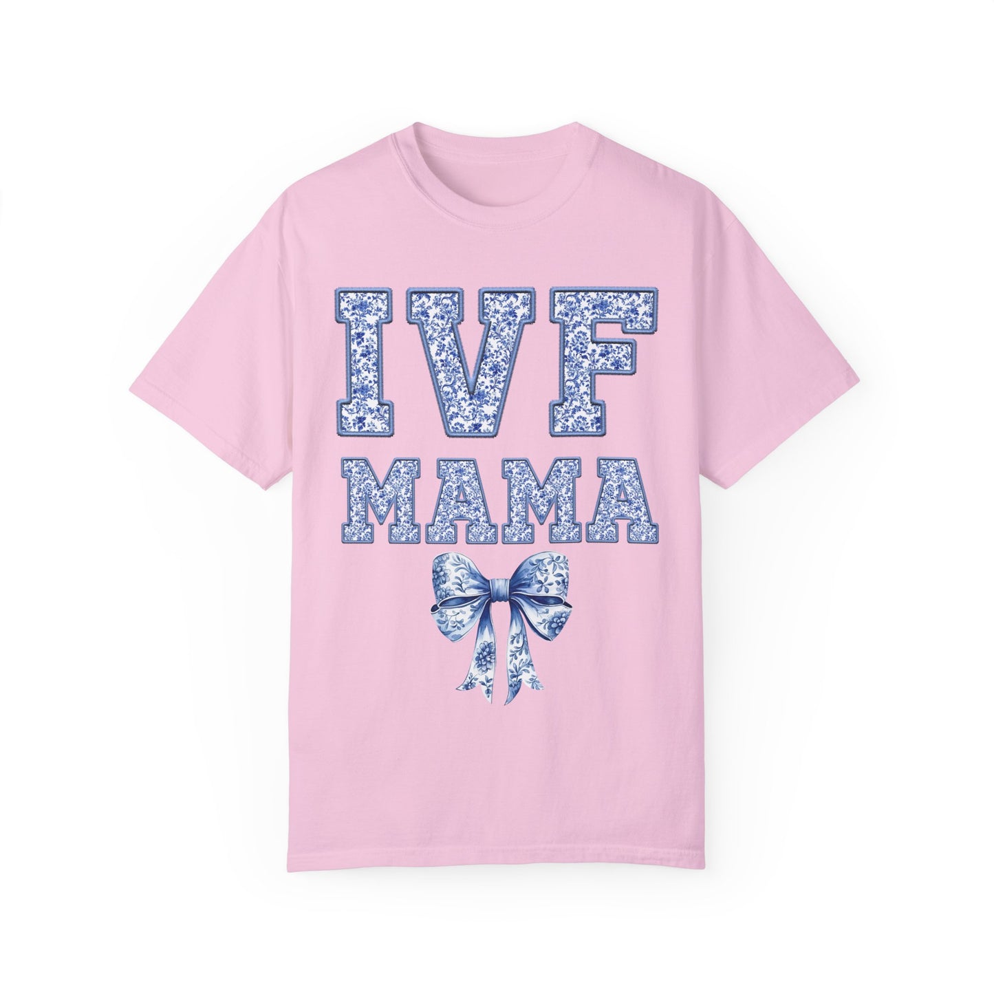 IVF Mama Toile Coquette Bow Shirt