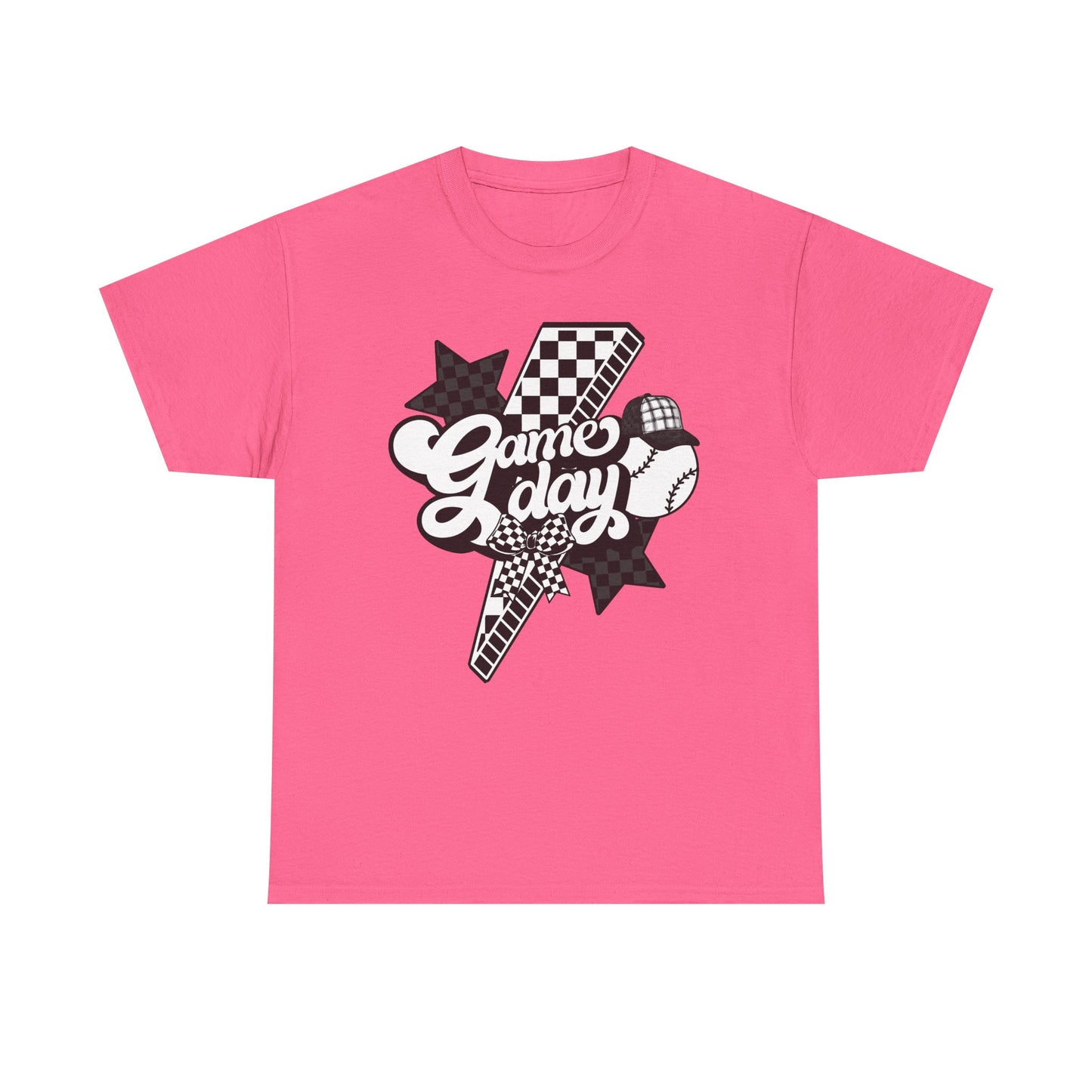 Game Day Checkered Baseball T-Shirt