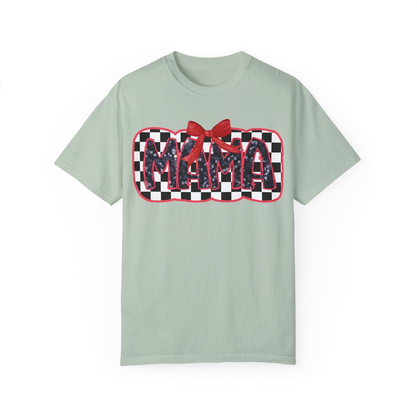 Red Checkered Mama Coquette Comfort Colors T-shirt