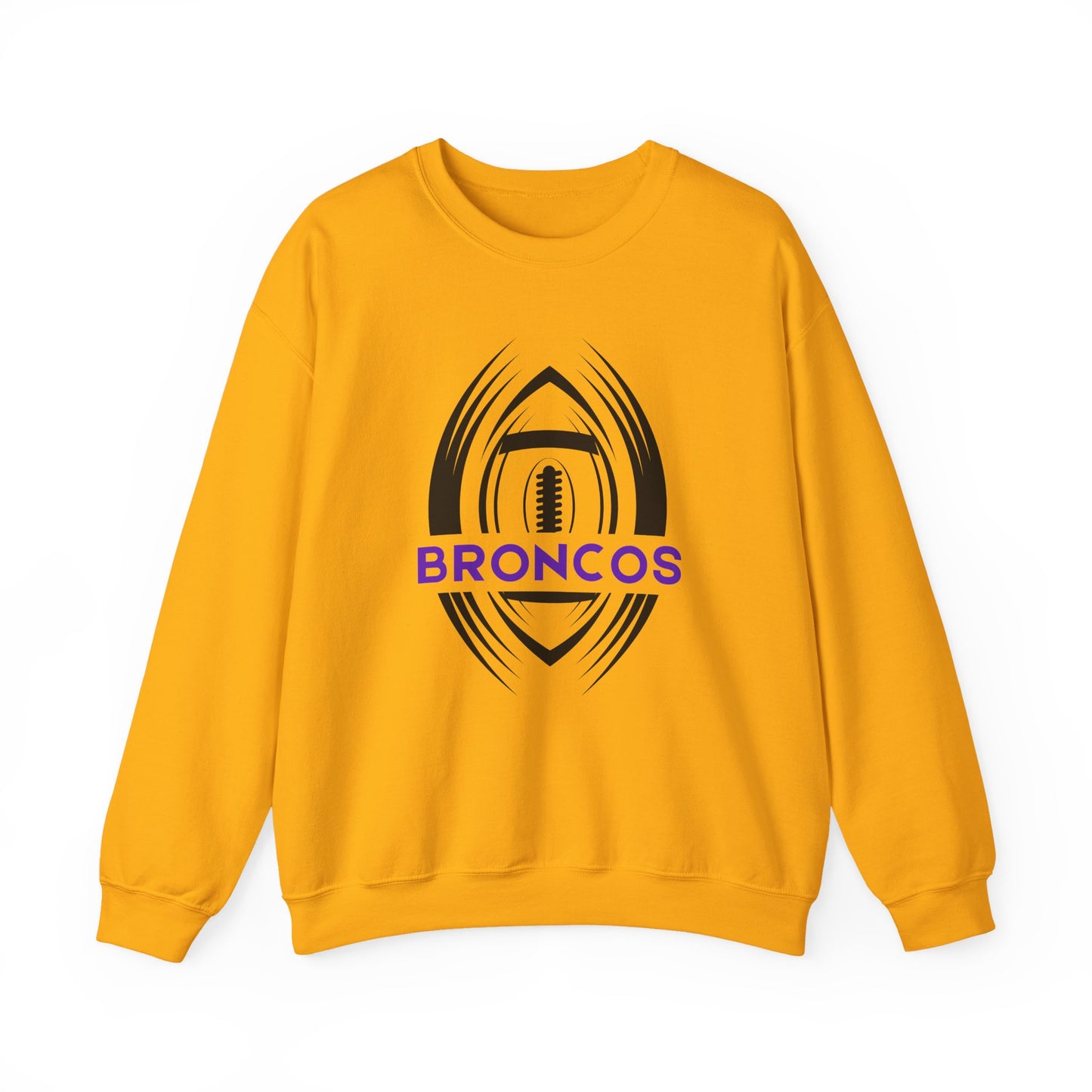 BRONCOS Adult Sweatshirt with Custom Back Name