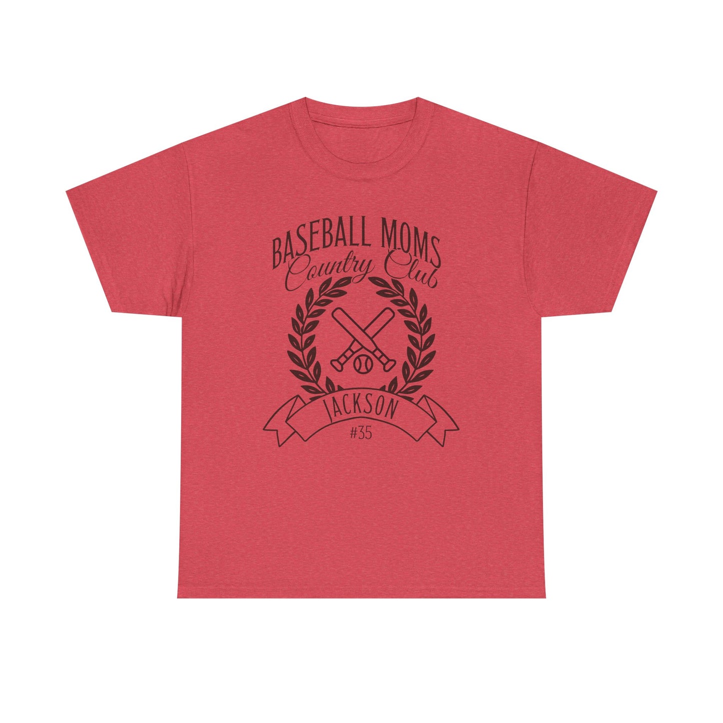 Personalized Baseball Moms Country Club T-Shirt