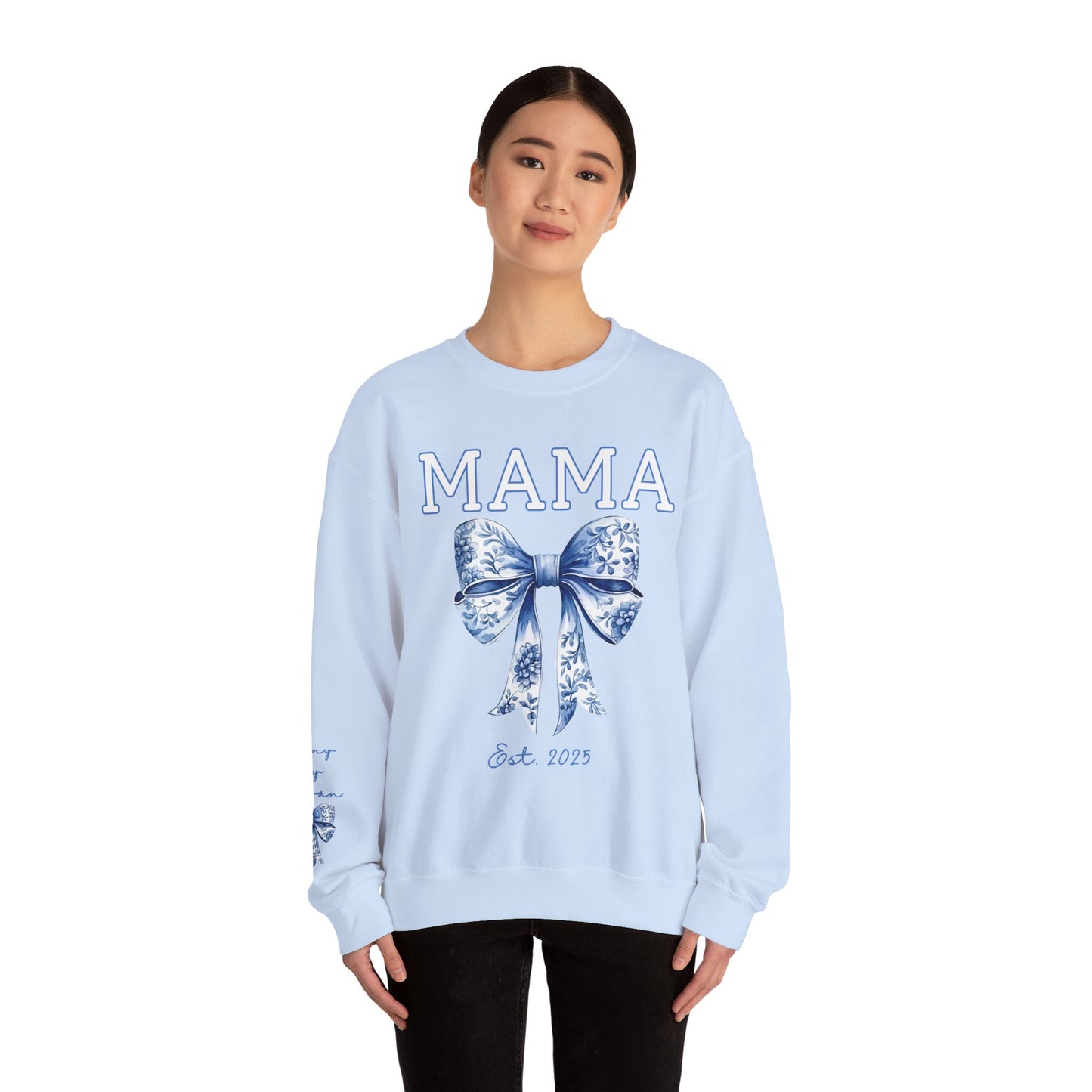 Personalized Toile Coquette Mama Sweatshirt