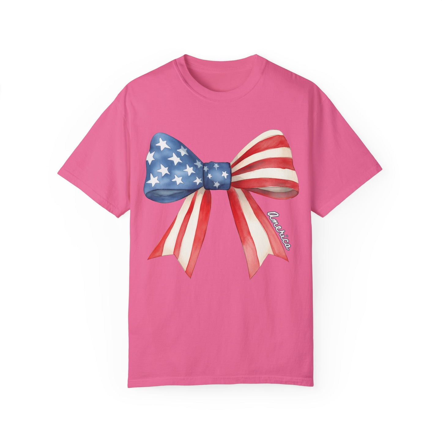 American Flag Bow T-Shirt