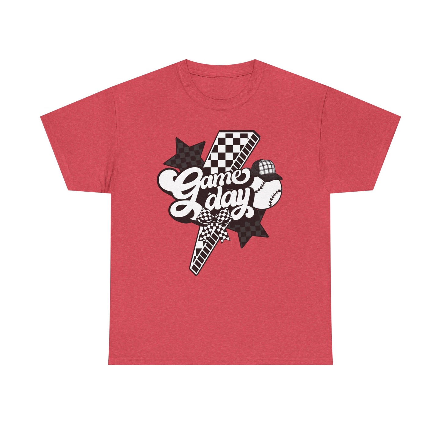 Game Day Checkered Baseball T-Shirt