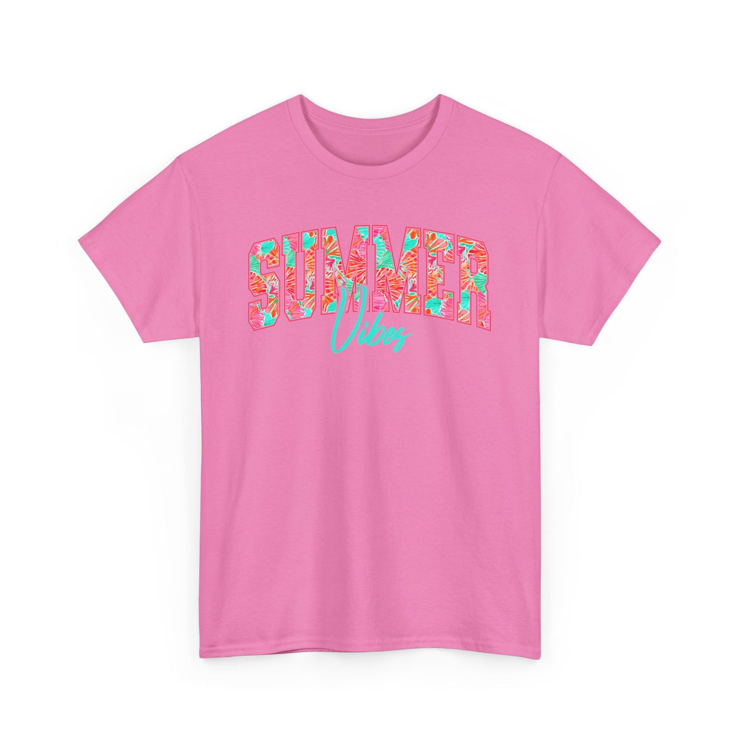 Floral Summer Vibes T-Shirt, Gildan Summer Tshirt