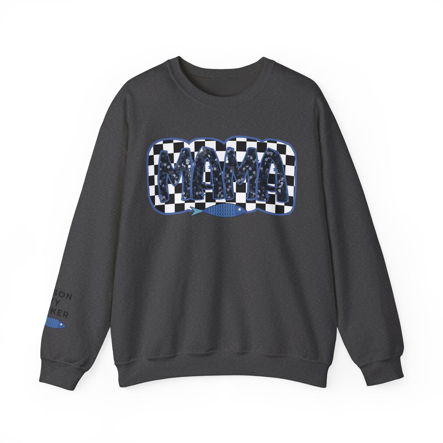 Personalized Fisherman Aesthetic Mama Sweatshirt