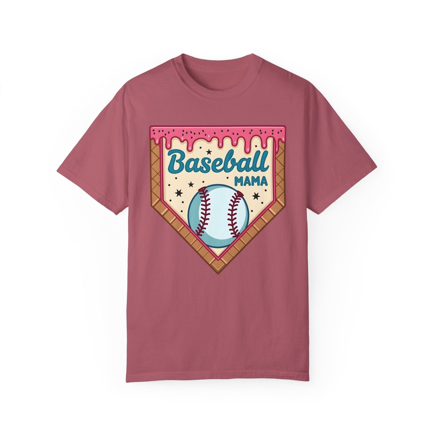 Drippy Ice Cream Cone Baseball Mama T-Shirt