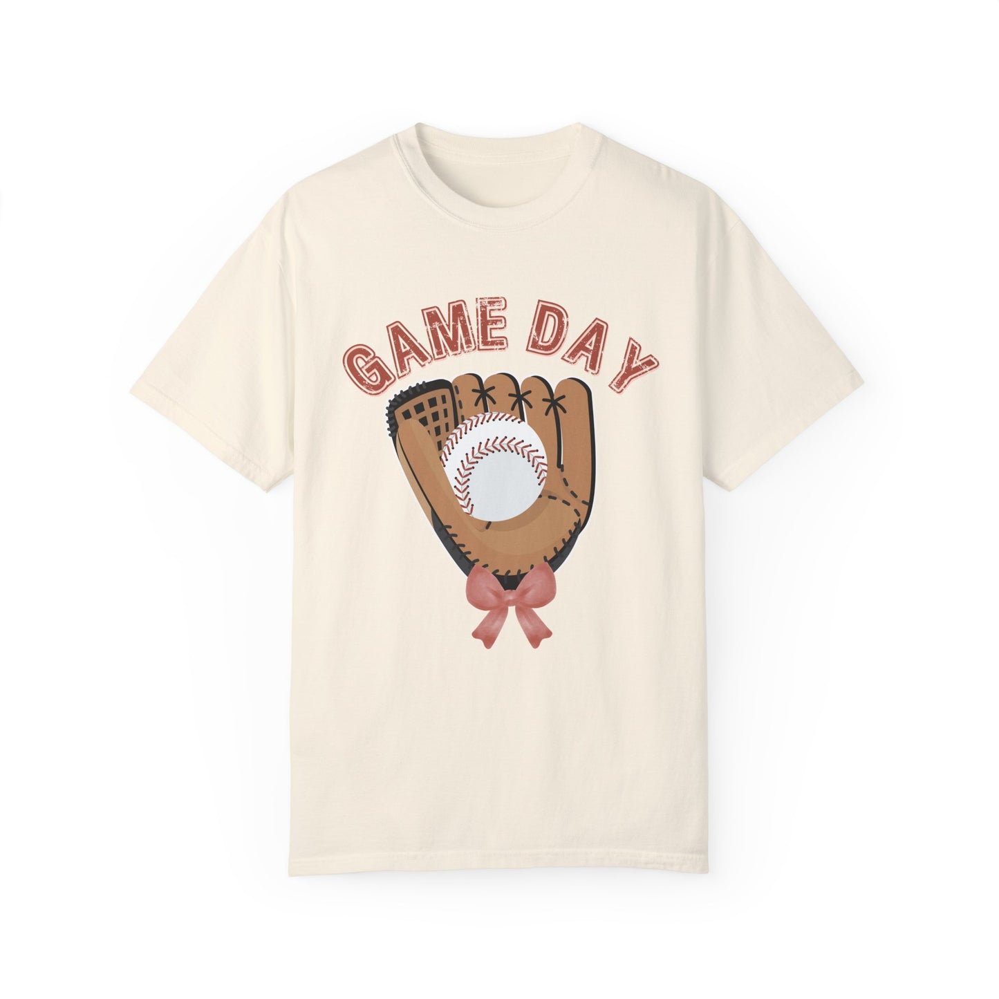 Game Day Glove Baseball Bow T-Shirt