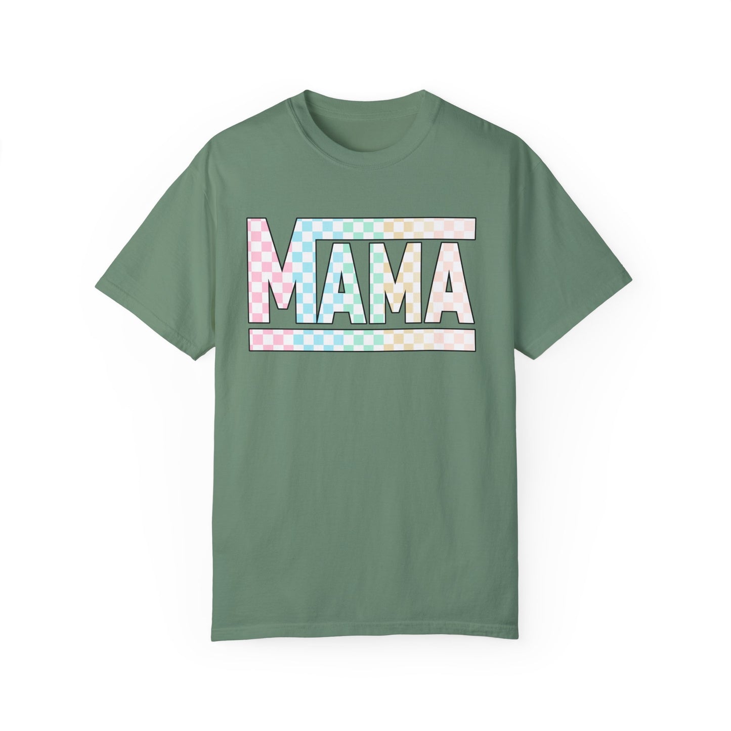 Mama Colored Checkered T-shirt