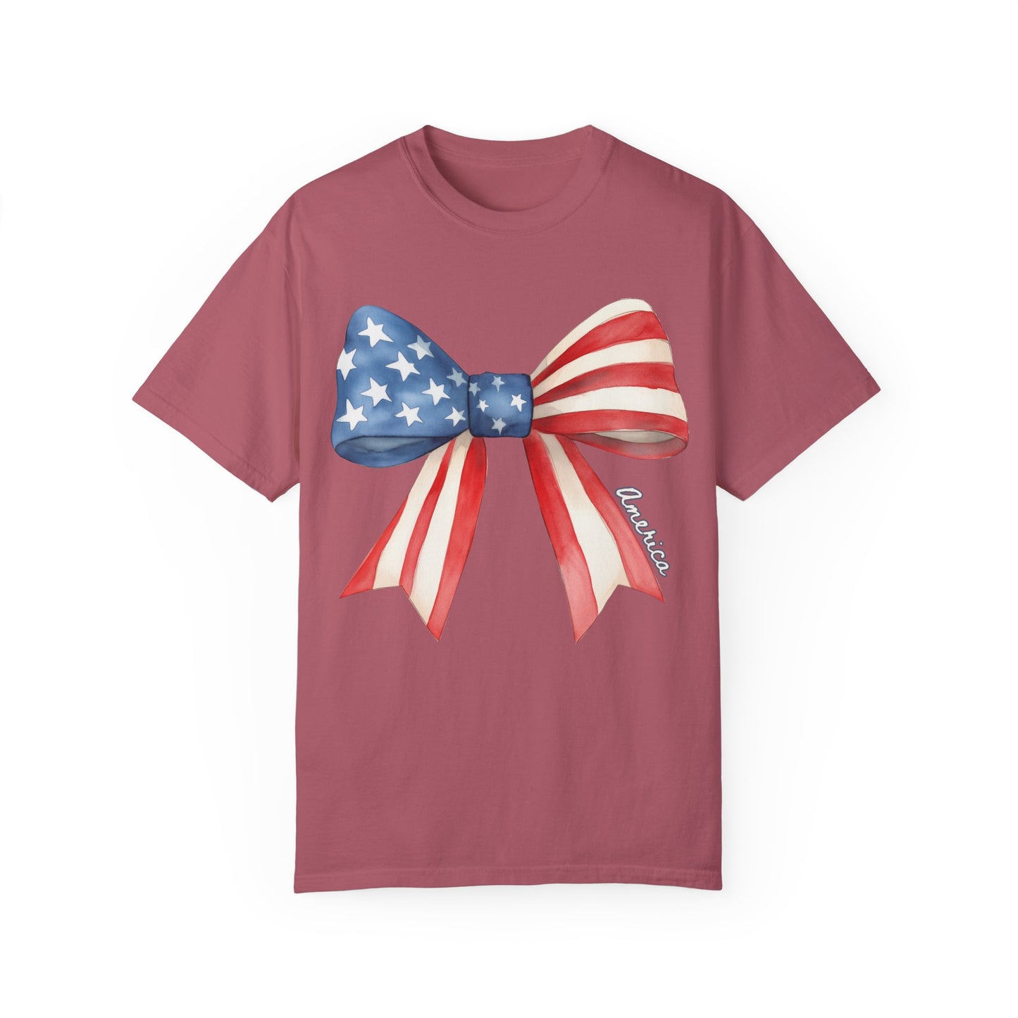 American Flag Bow T-Shirt