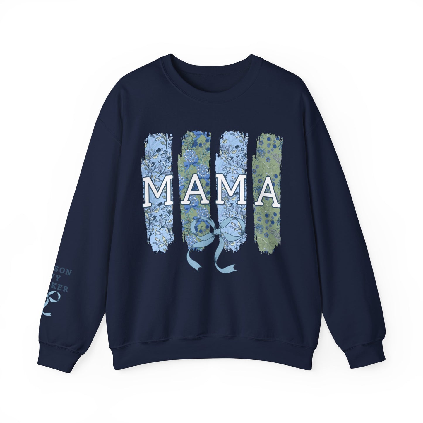 Custom Brushtroke Floral Coquette Mama Sweatshirt