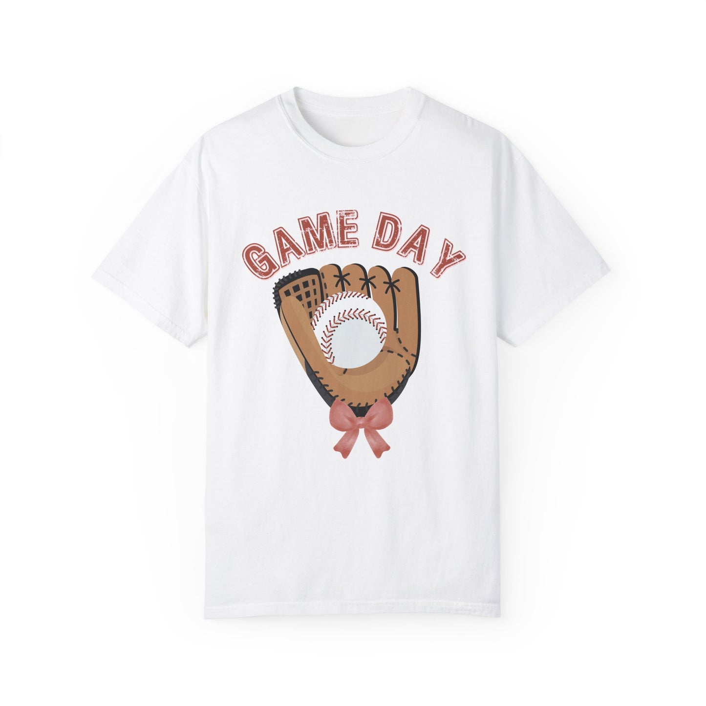 Game Day Glove Baseball Bow T-Shirt