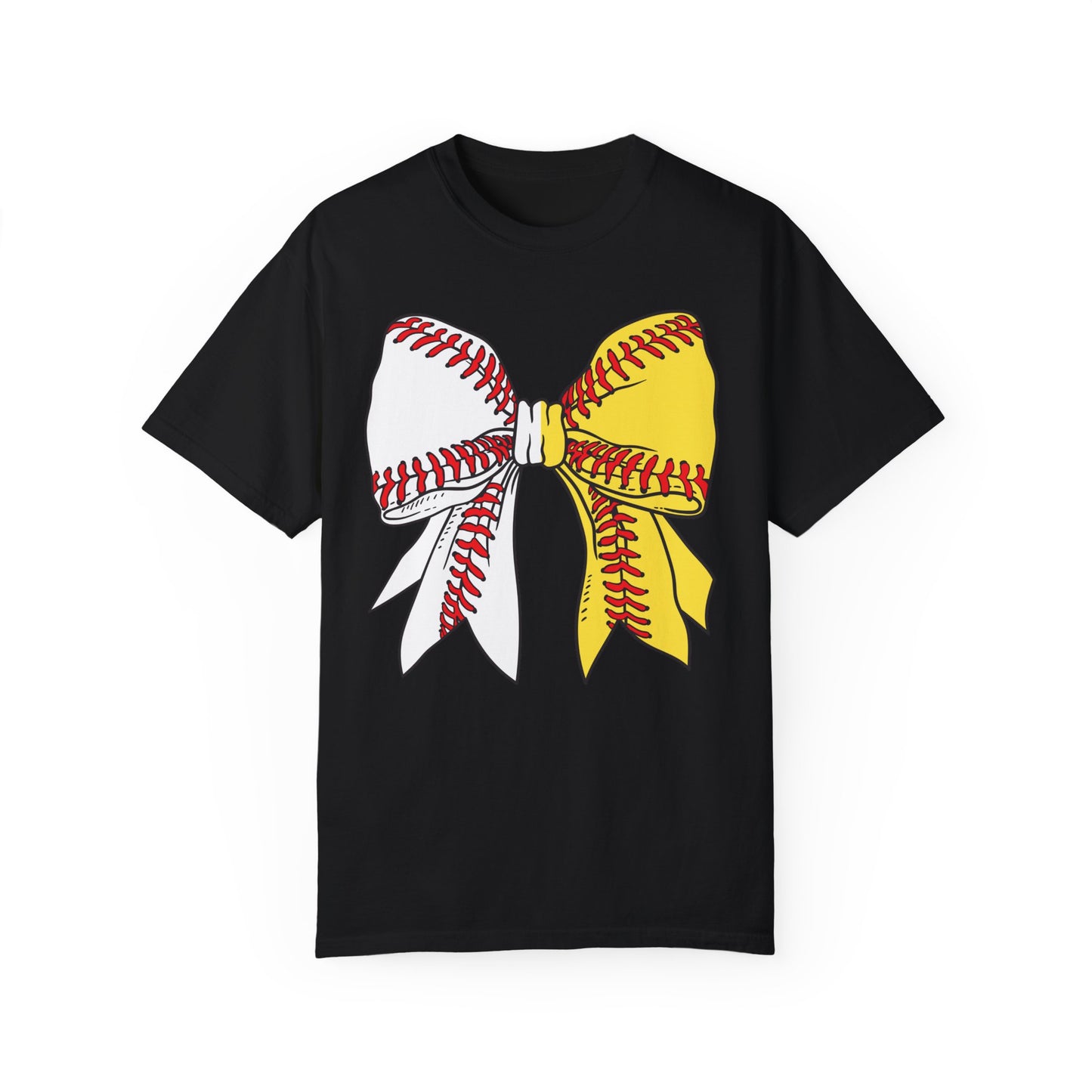 Baseball & Softball Coquette Bow T-Shirt
