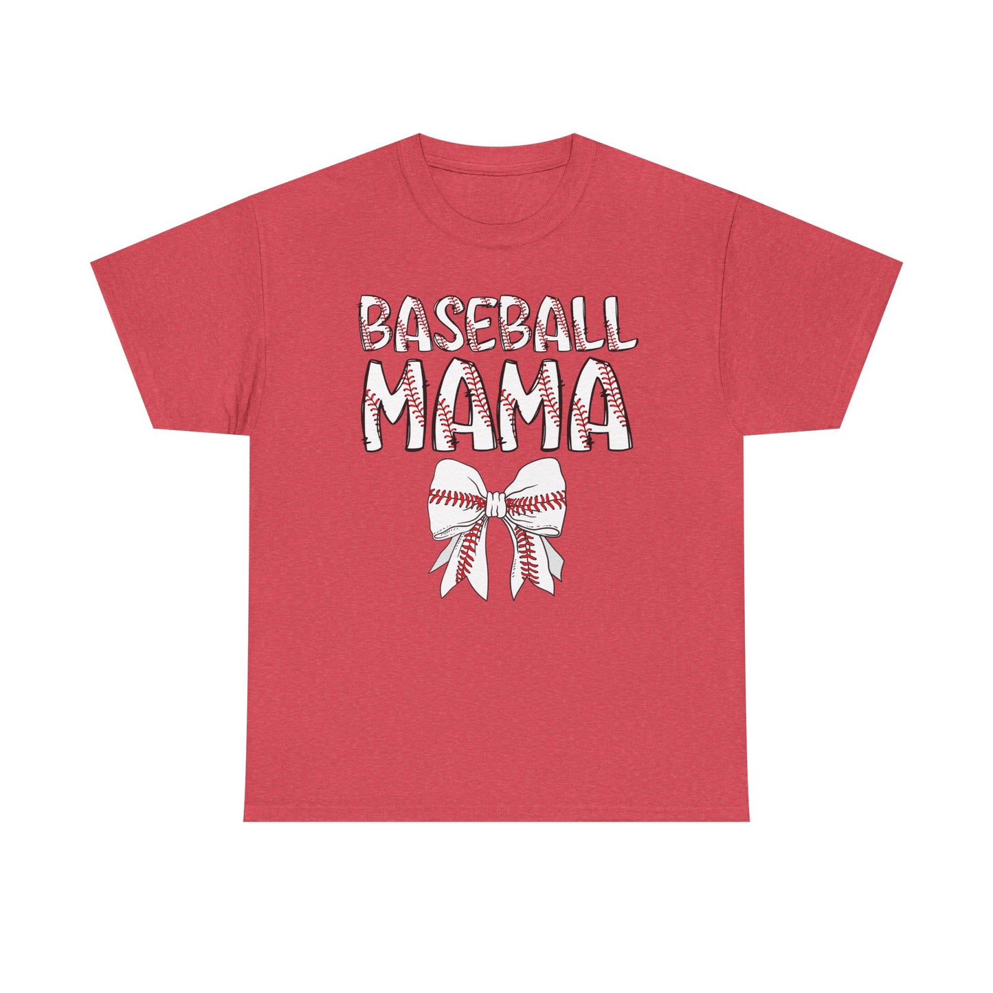 Baseball Mom Coquette Bow T-Shirt
