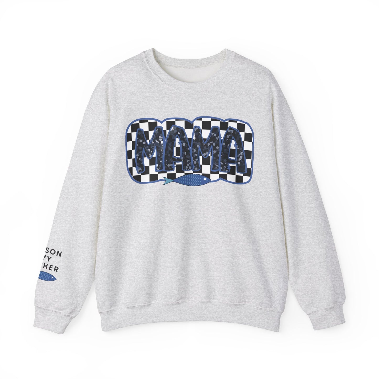 Personalized Fisherman Aesthetic Mama Sweatshirt