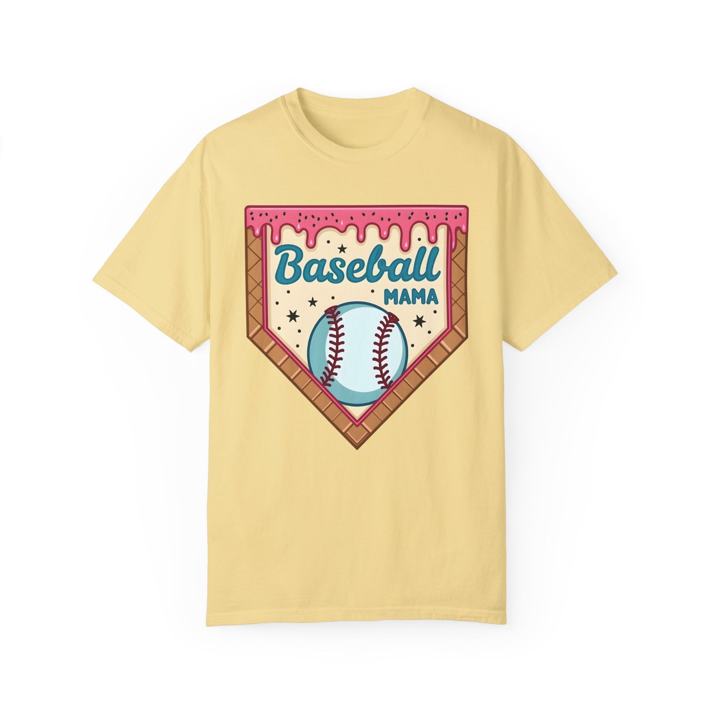 Drippy Ice Cream Cone Baseball Mama T-Shirt
