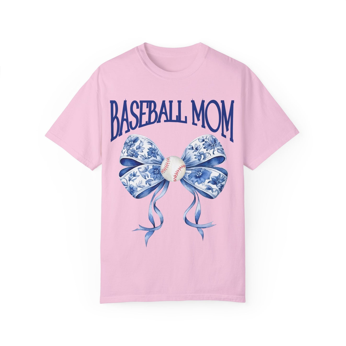 Toile Baseball Mom Bow T-Shirt