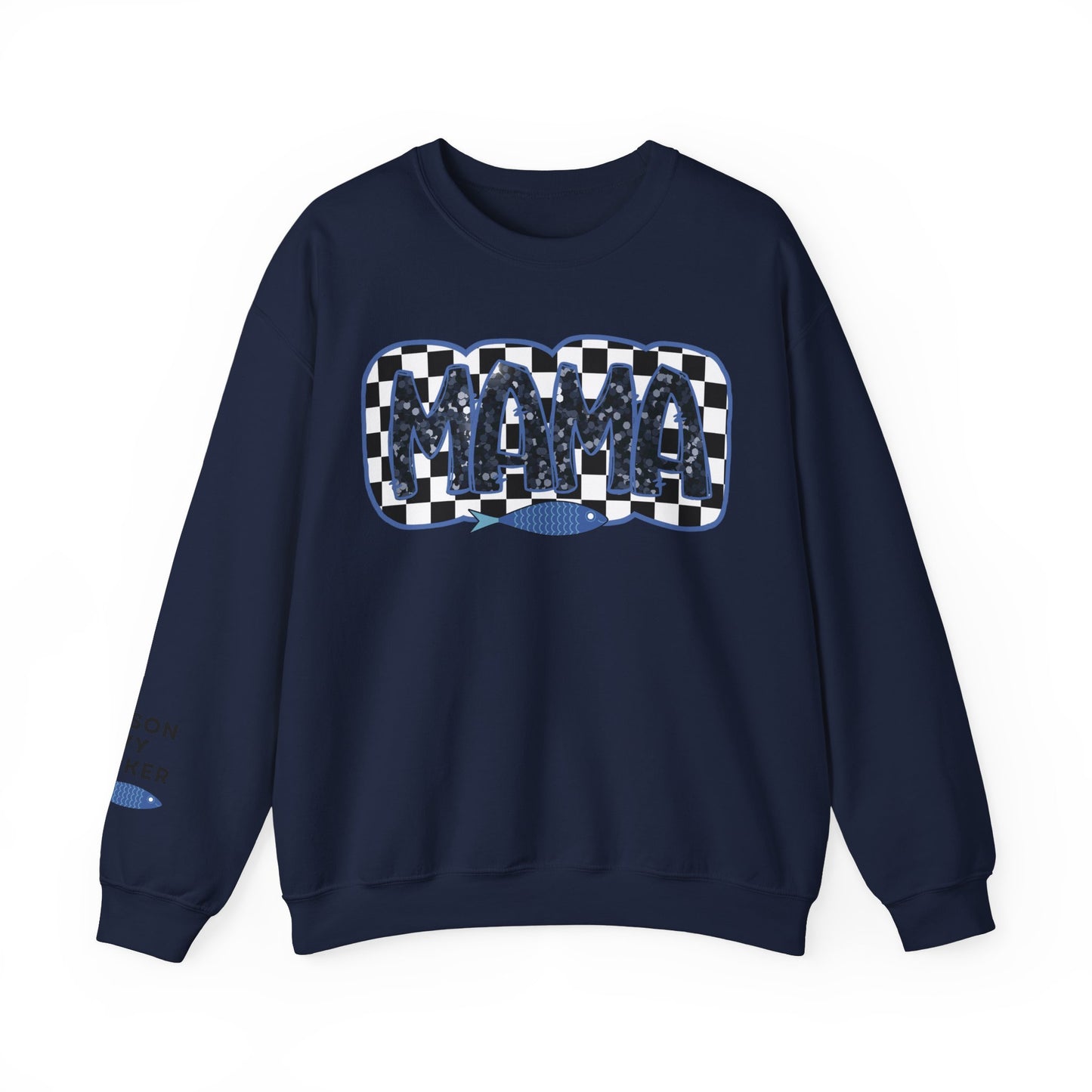 Personalized Fisherman Aesthetic Mama Sweatshirt